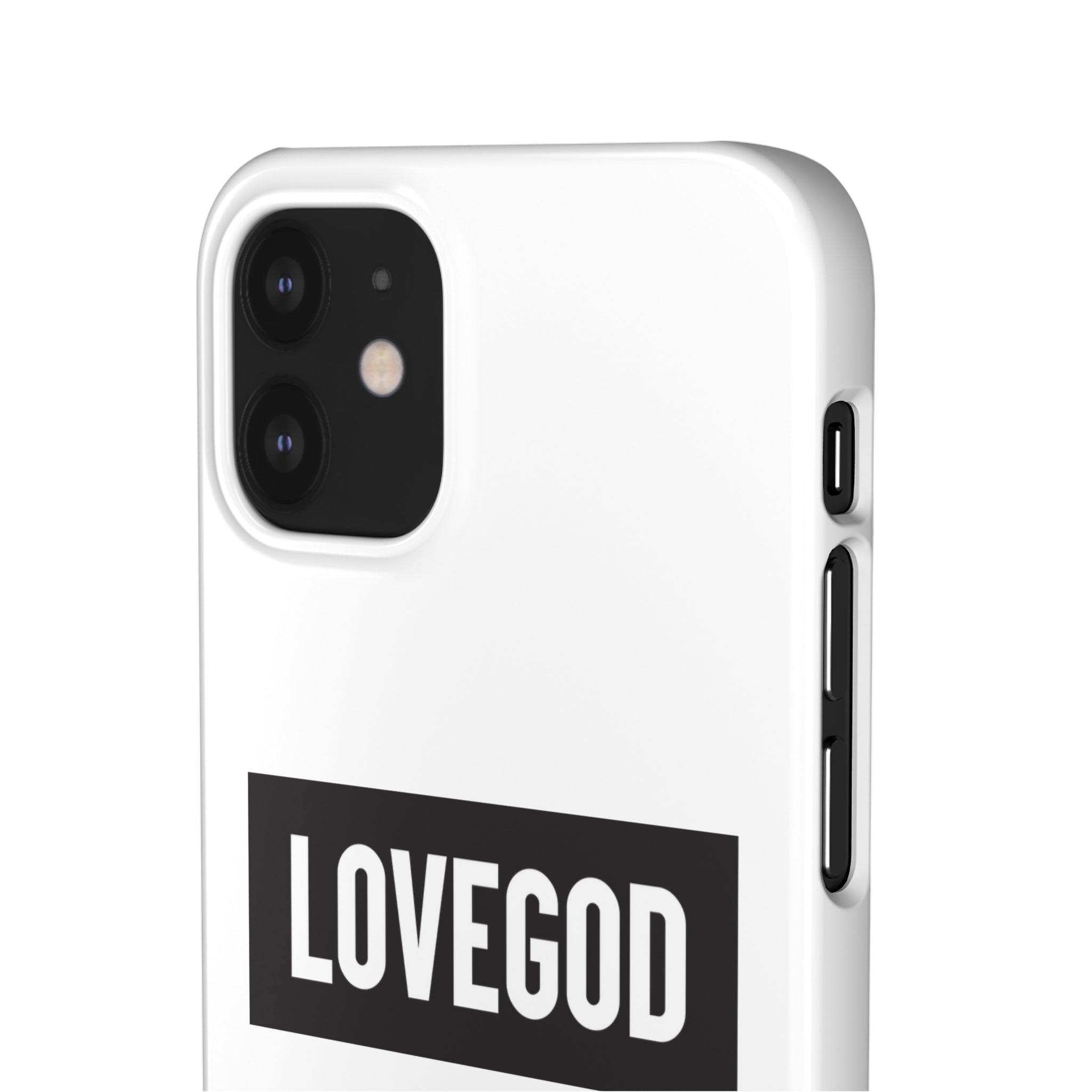 LOVEGOD Limited Edition Phone Snap Case - White (All phones)