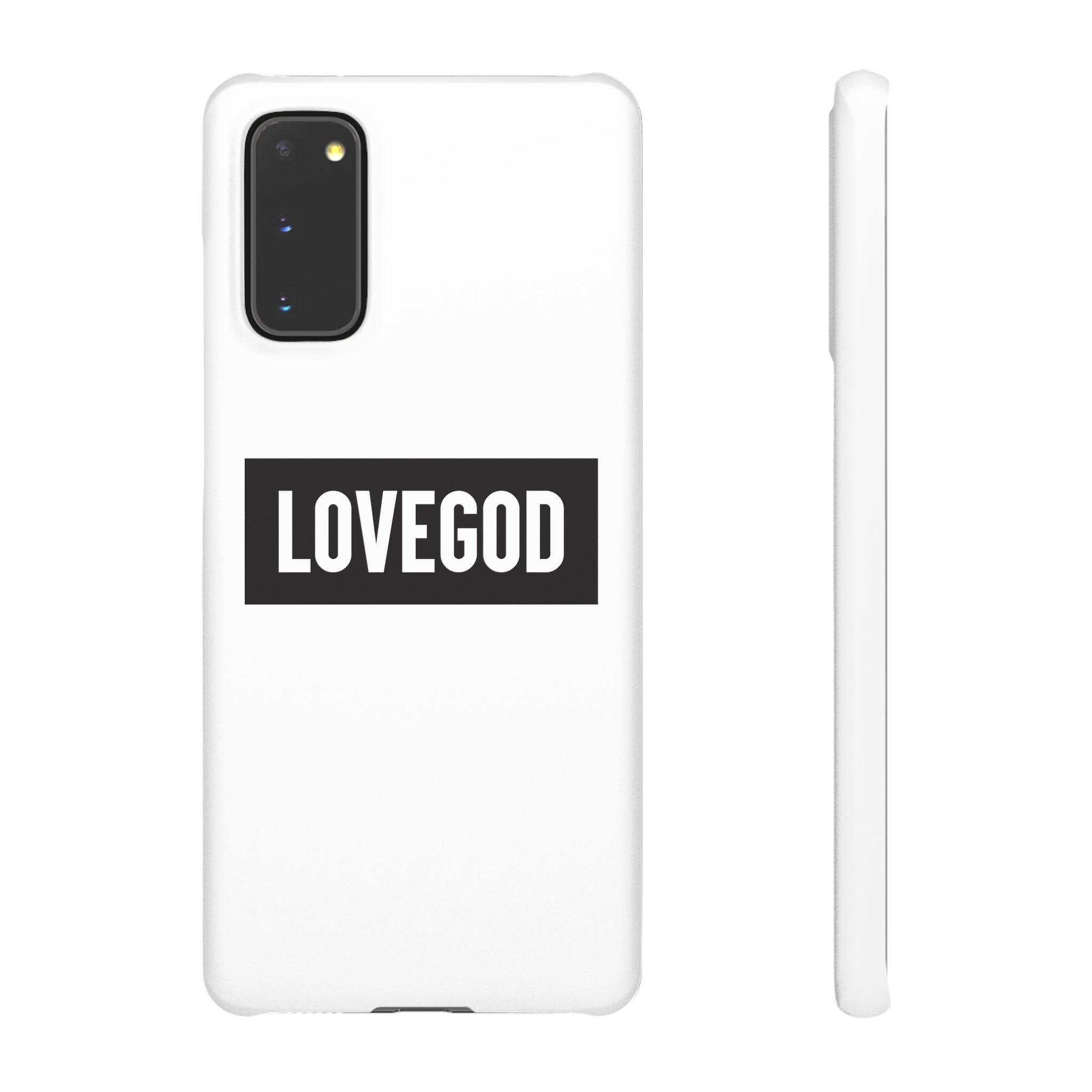 LOVEGOD Limited Edition Phone Snap Case - White (All phones)