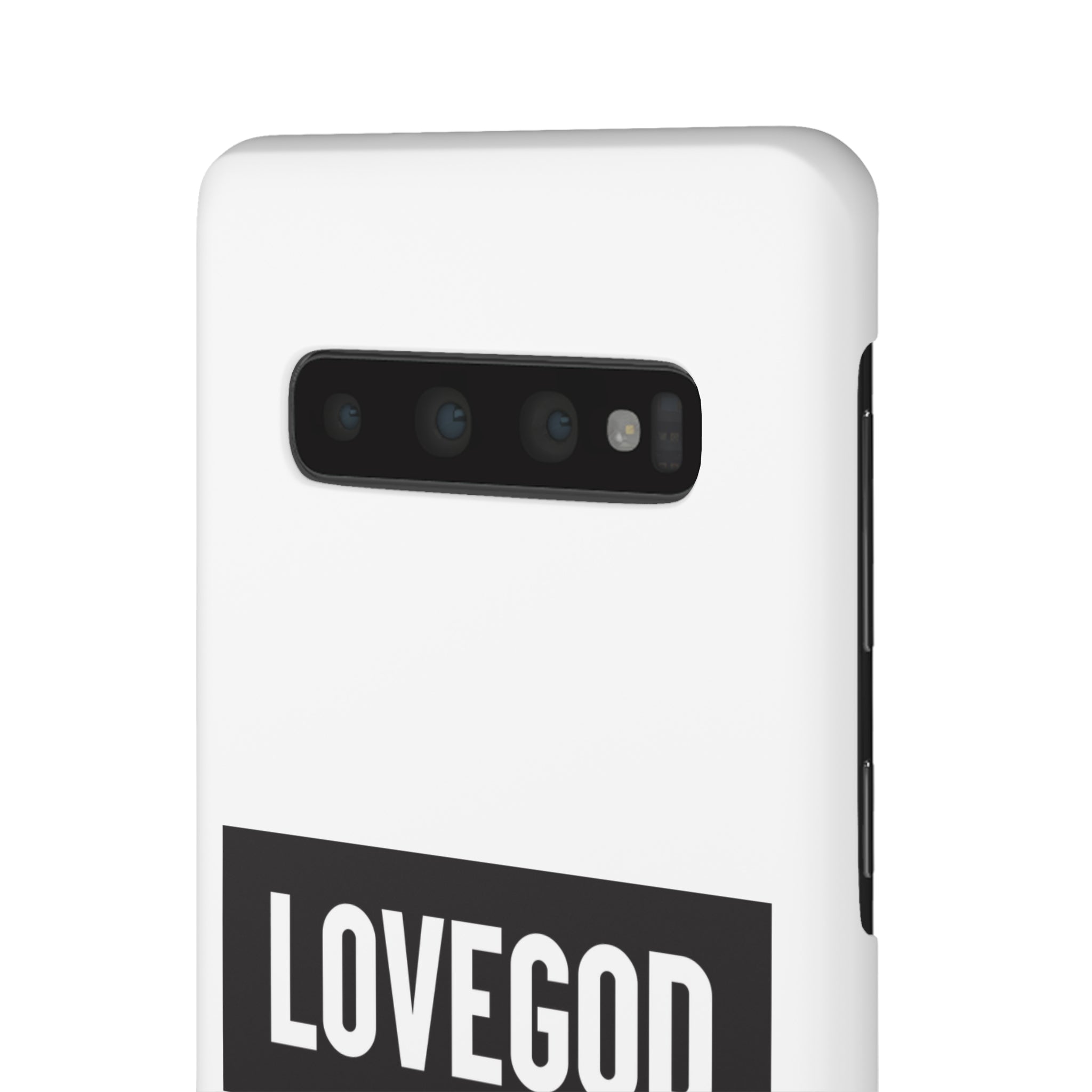 LOVEGOD Limited Edition Phone Snap Case - White (All phones)