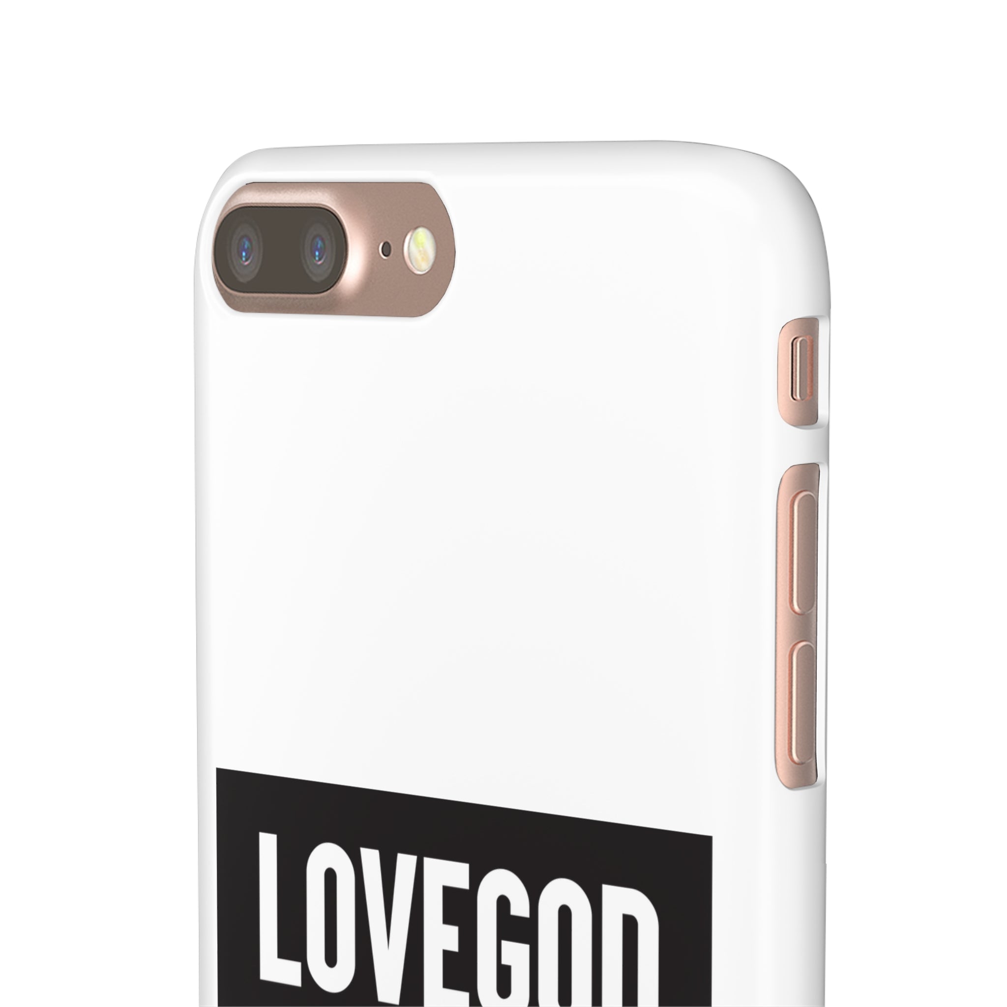 LOVEGOD Limited Edition Phone Snap Case - White (All phones)