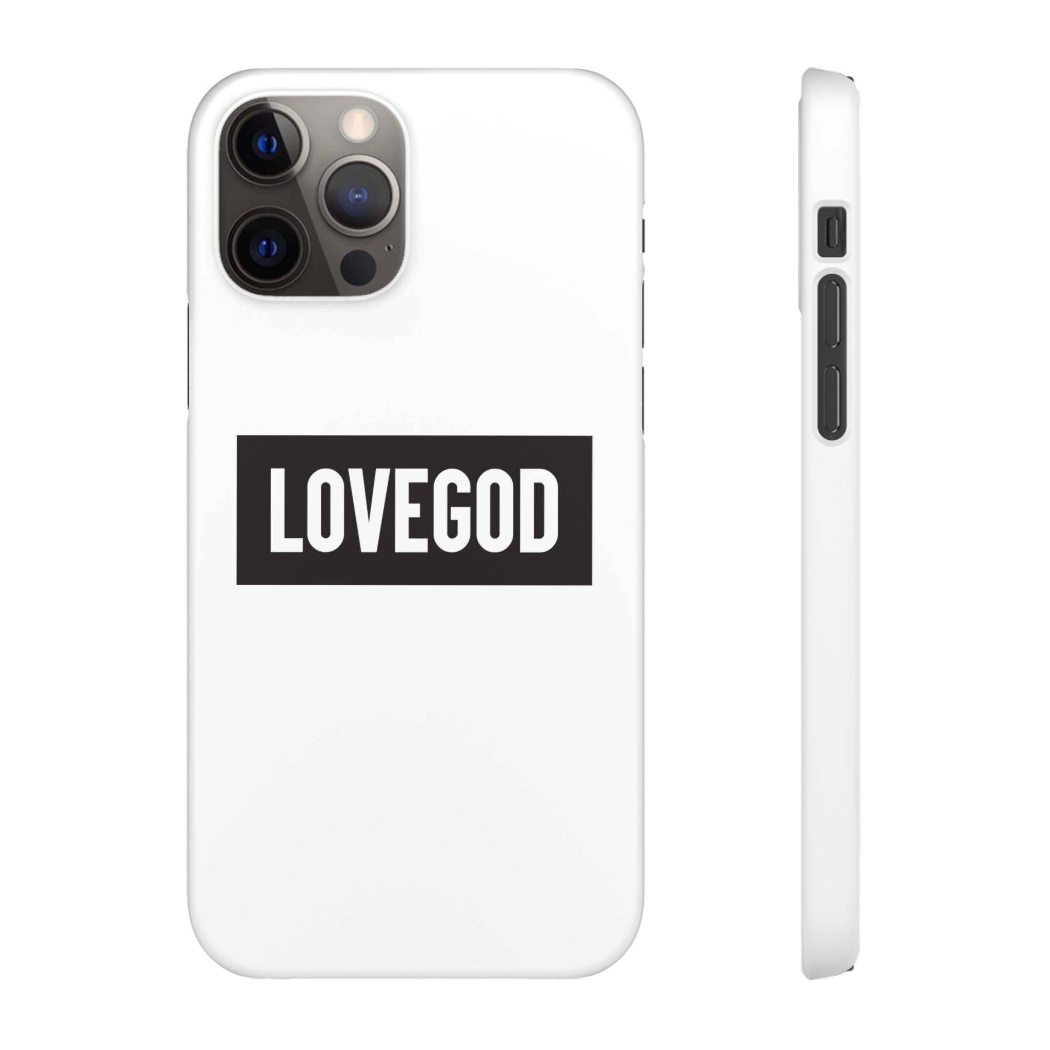 LOVEGOD Limited Edition Phone Snap Case - White (All phones)