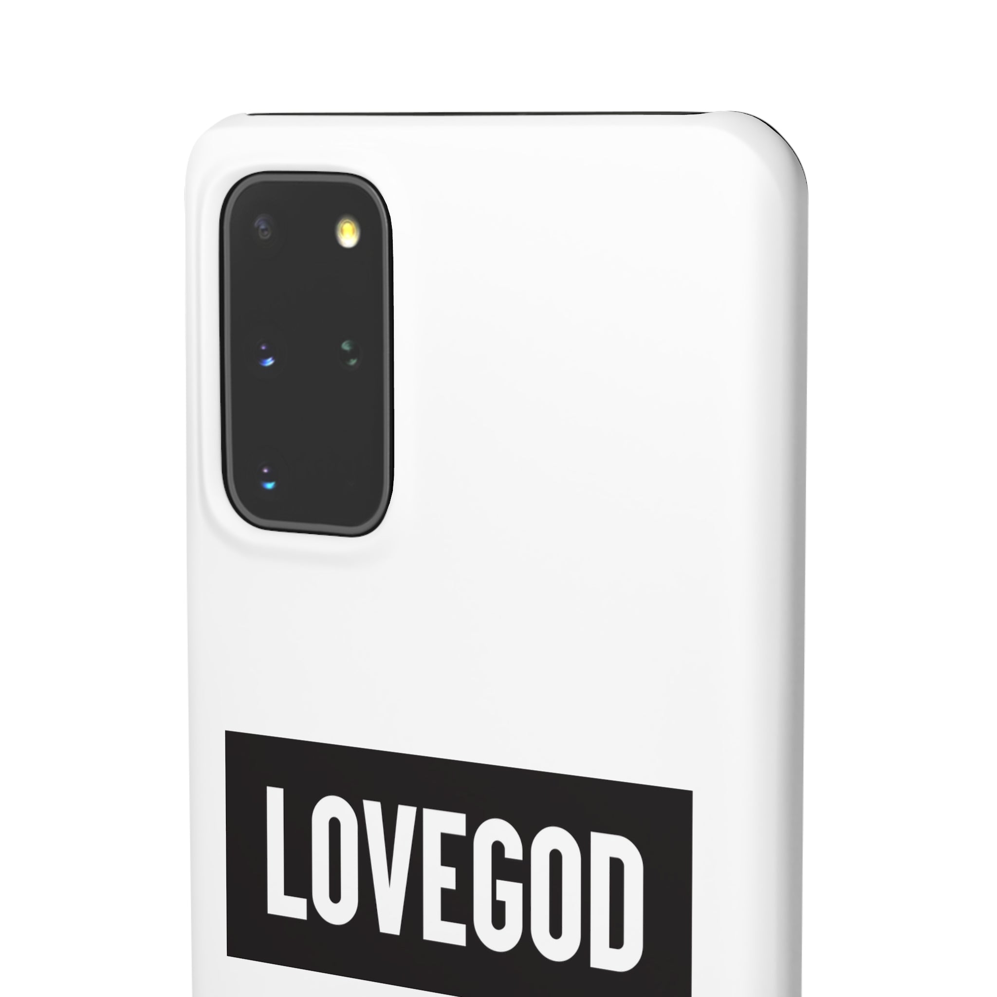 LOVEGOD Limited Edition Phone Snap Case - White (All phones)