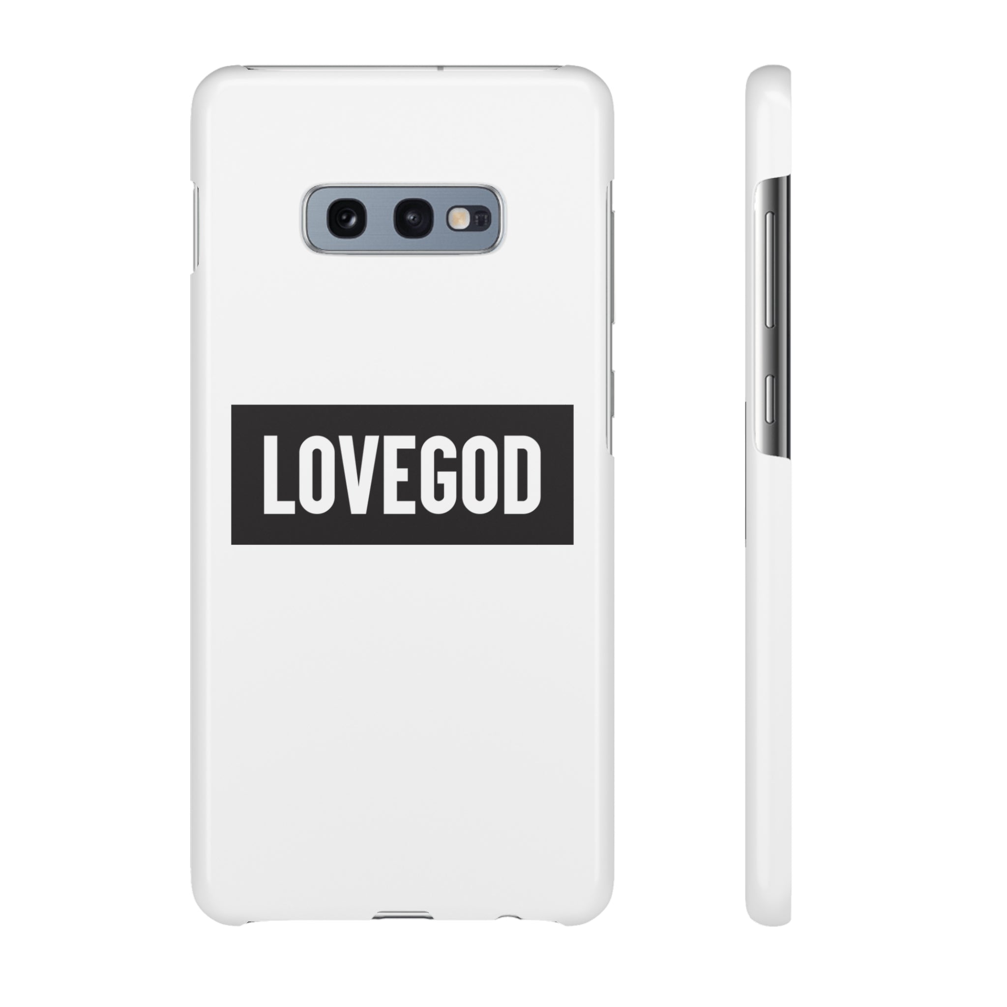 LOVEGOD Limited Edition Phone Snap Case - White (All phones)