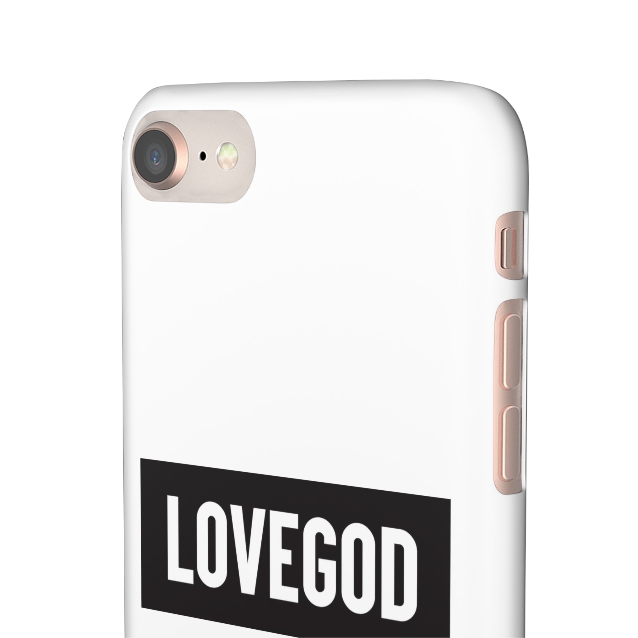 LOVEGOD Limited Edition Phone Snap Case - White (All phones)