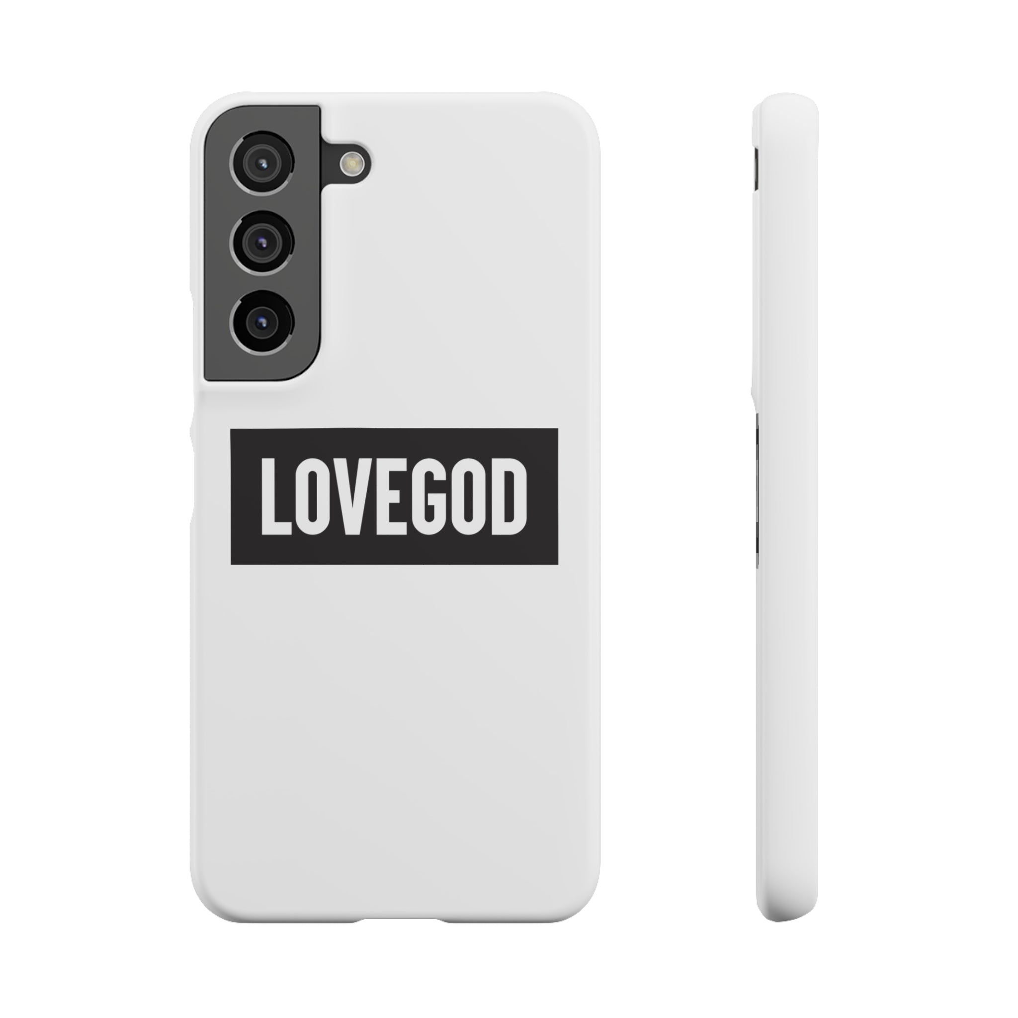 LOVEGOD Limited Edition Phone Snap Case - White (All phones)