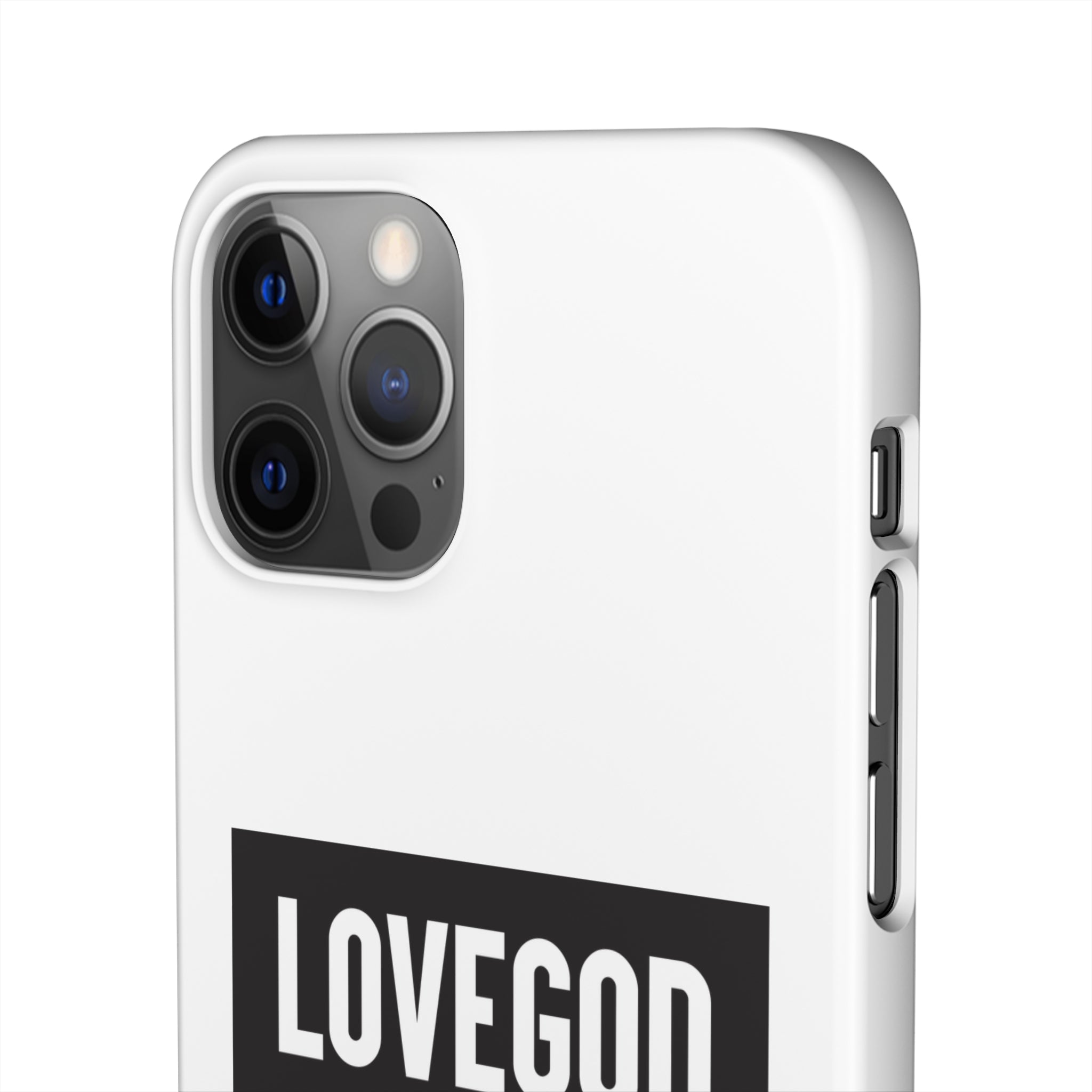 LOVEGOD Limited Edition Phone Snap Case - White (All phones)