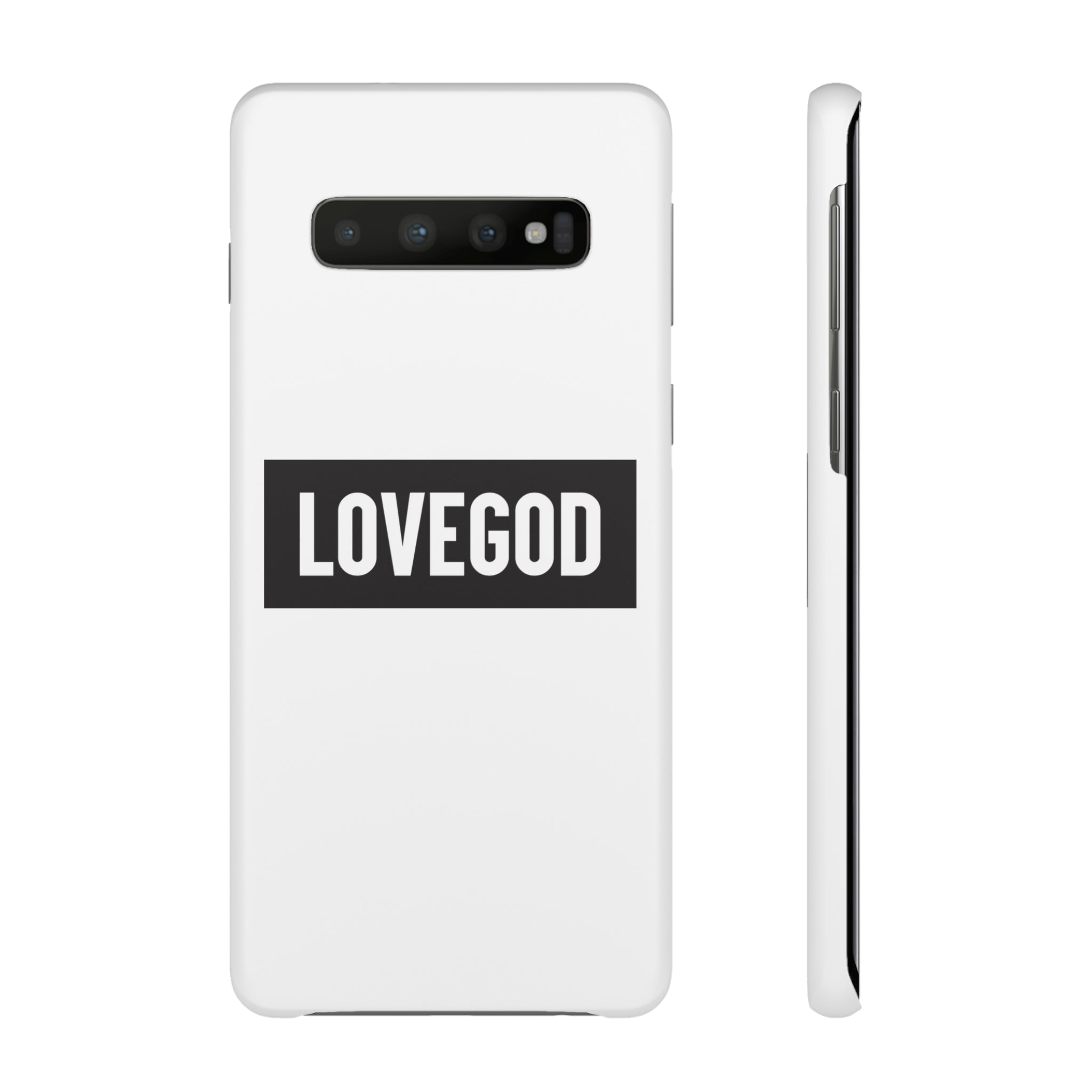 LOVEGOD Limited Edition Phone Snap Case - White (All phones)