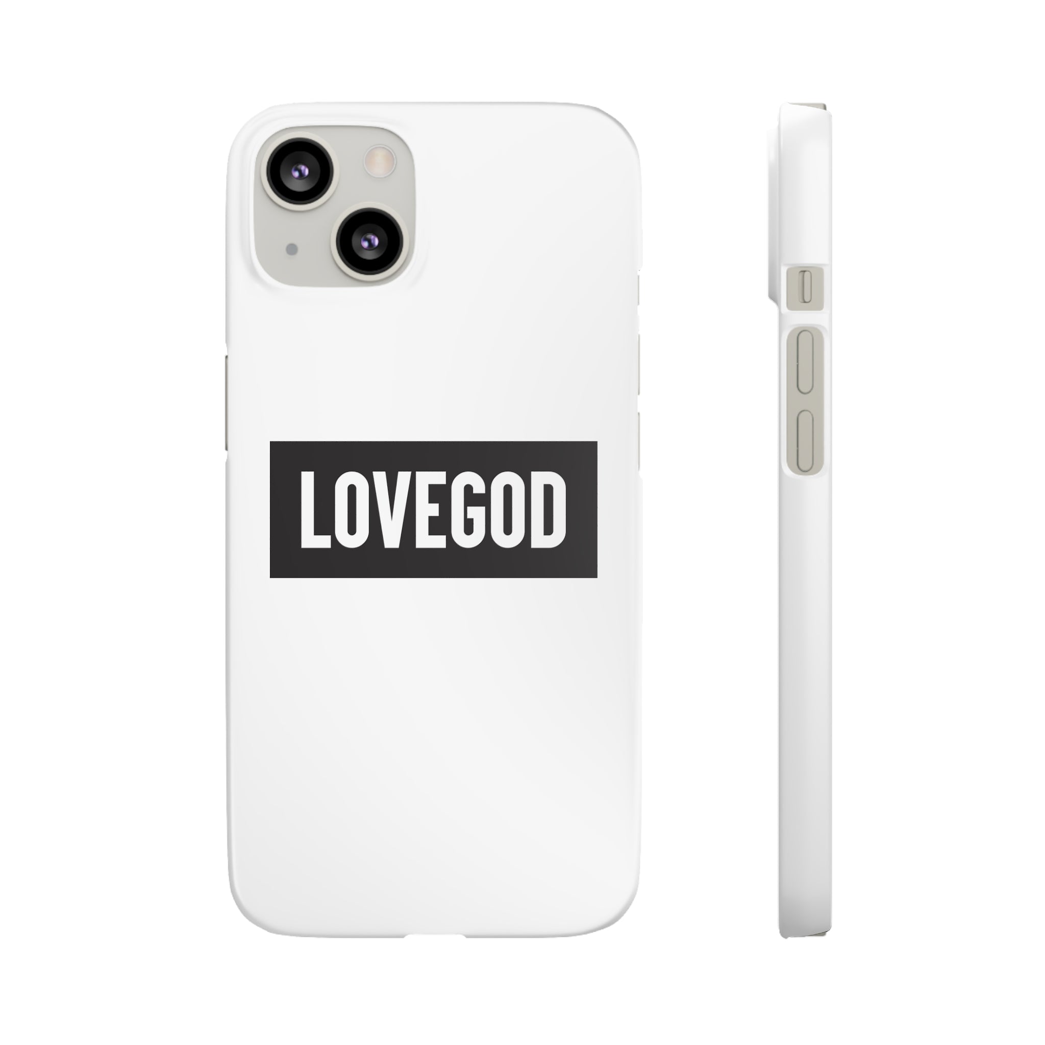 LOVEGOD Limited Edition Phone Snap Case - White (All phones)