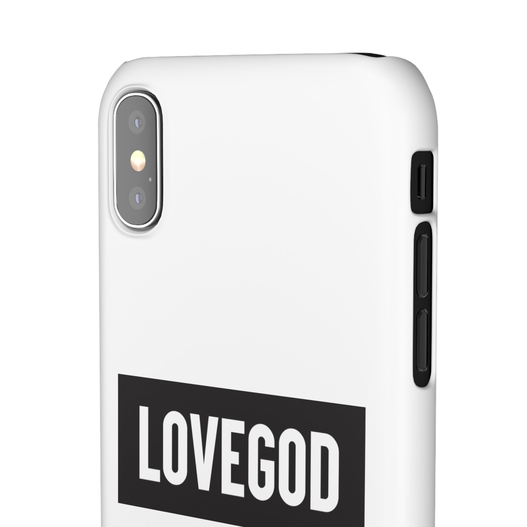 LOVEGOD Limited Edition Phone Snap Case - White (All phones)