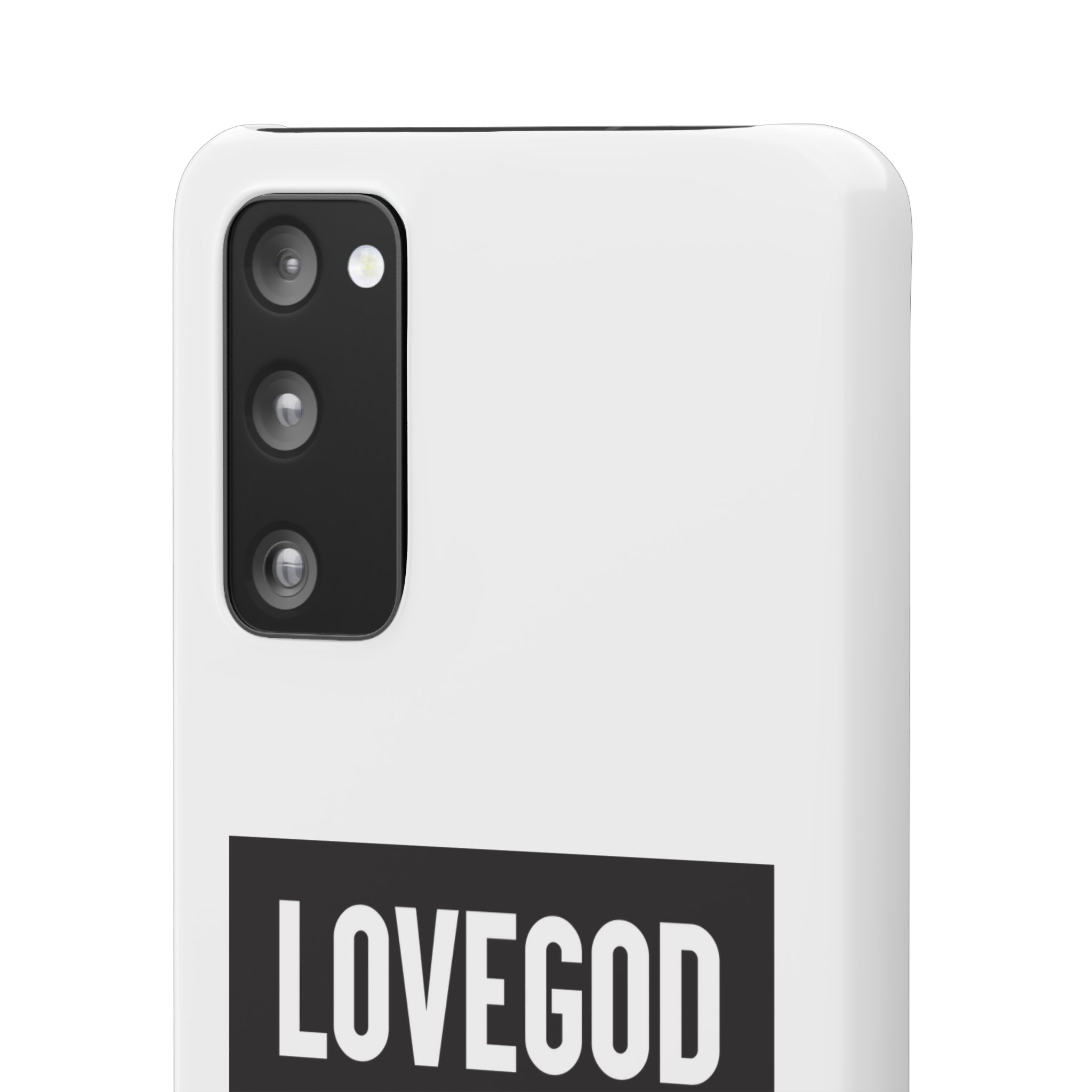 LOVEGOD Limited Edition Phone Snap Case - White (All phones)