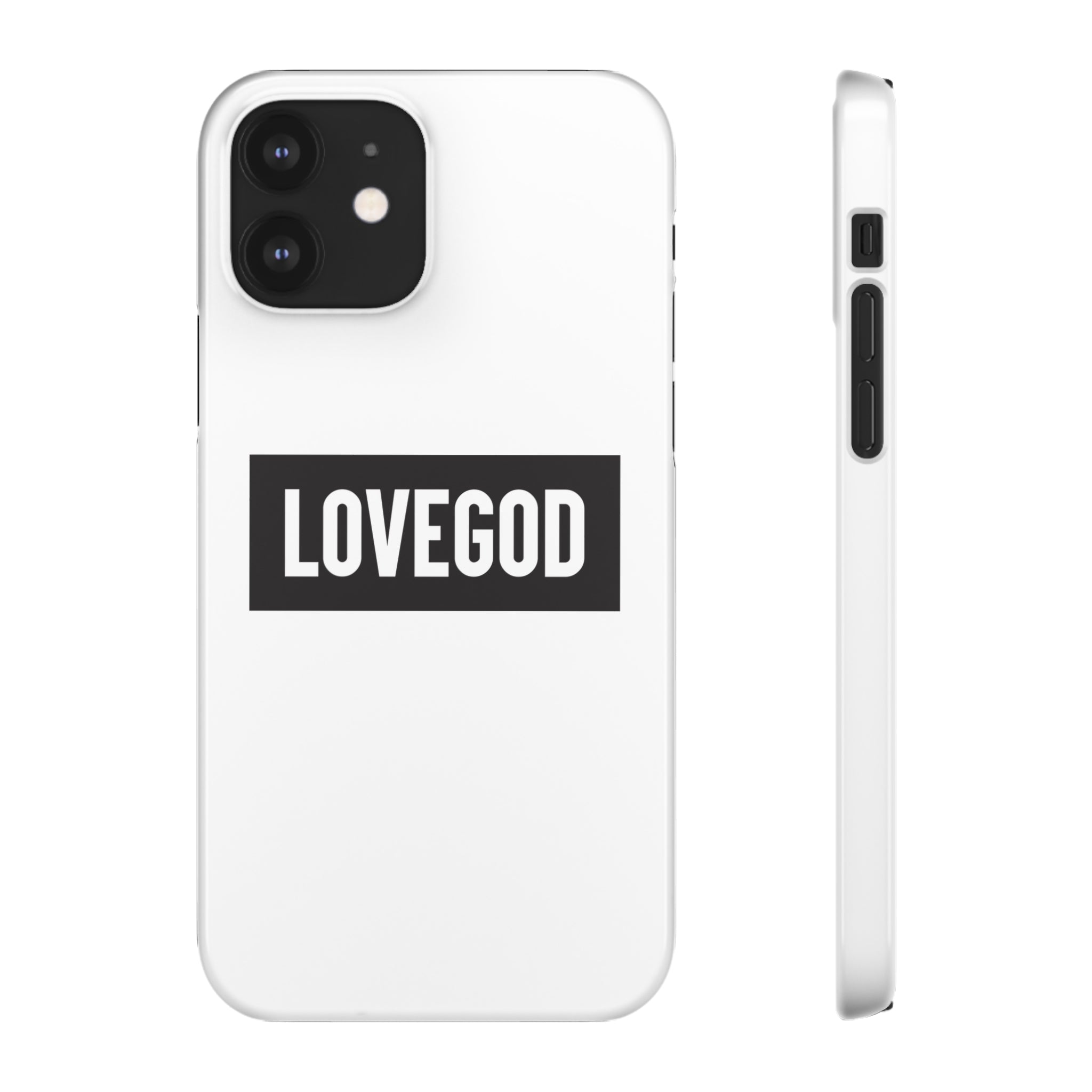 LOVEGOD Limited Edition Phone Snap Case - White (All phones)