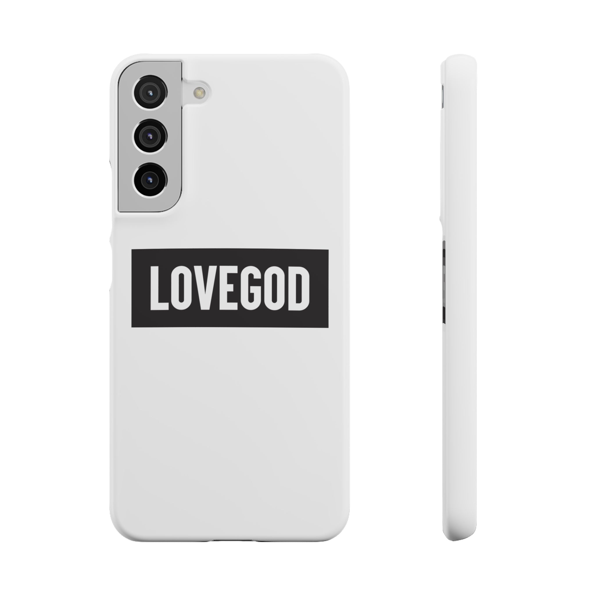 LOVEGOD Limited Edition Phone Snap Case - White (All phones)