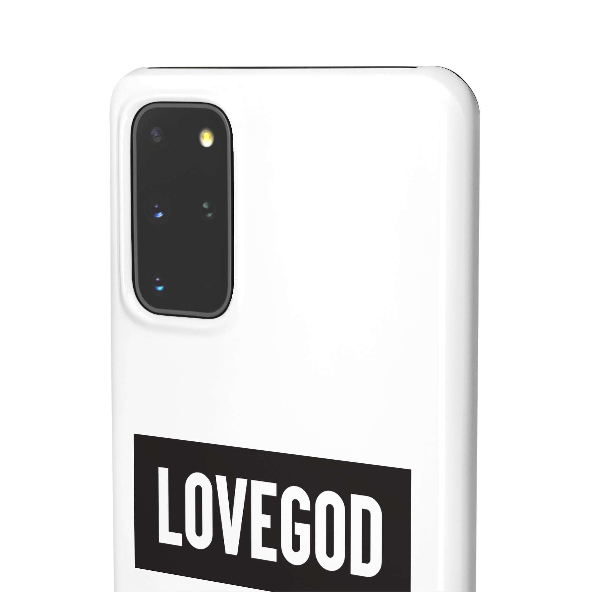 LOVEGOD Limited Edition Phone Snap Case - White (All phones)