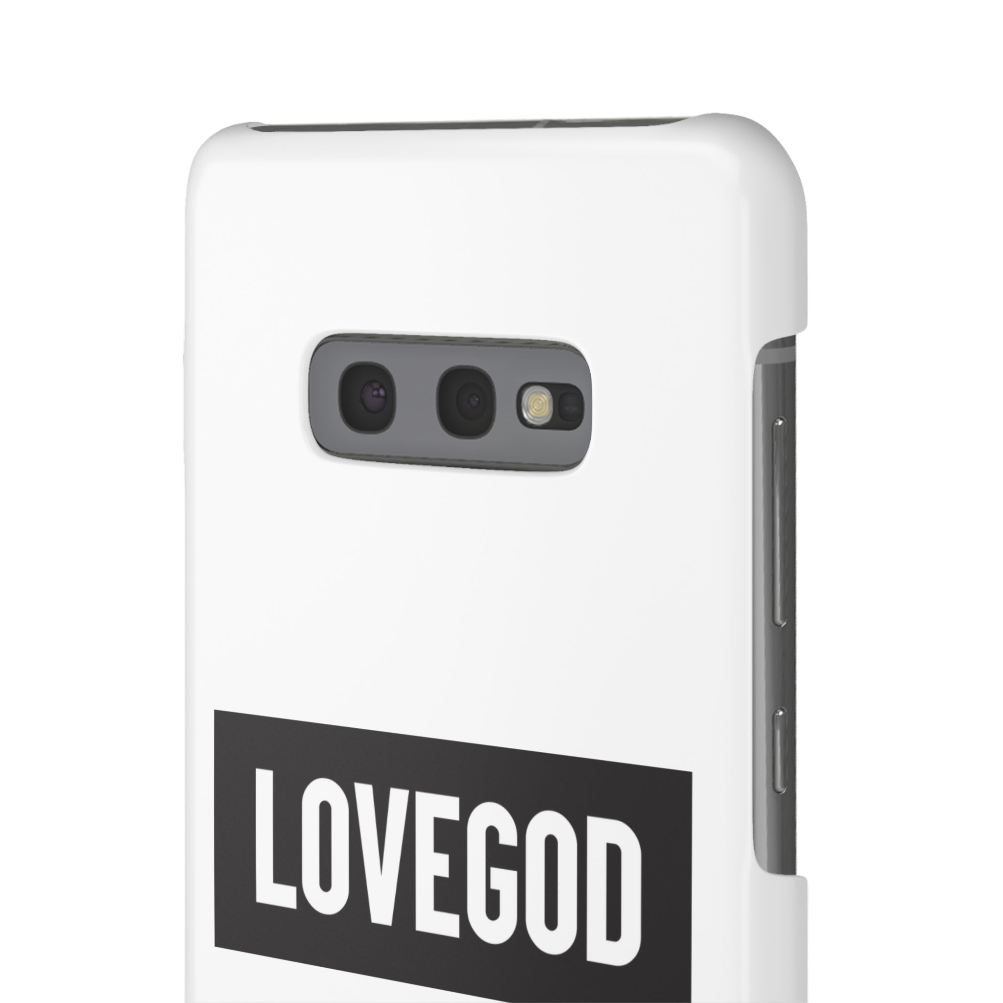 LOVEGOD Limited Edition Phone Snap Case - White (All phones)