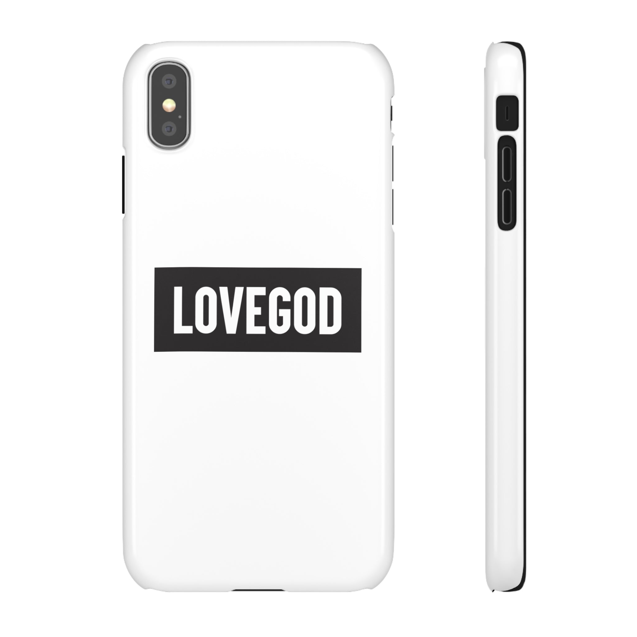 LOVEGOD Limited Edition Phone Snap Case - White (All phones)