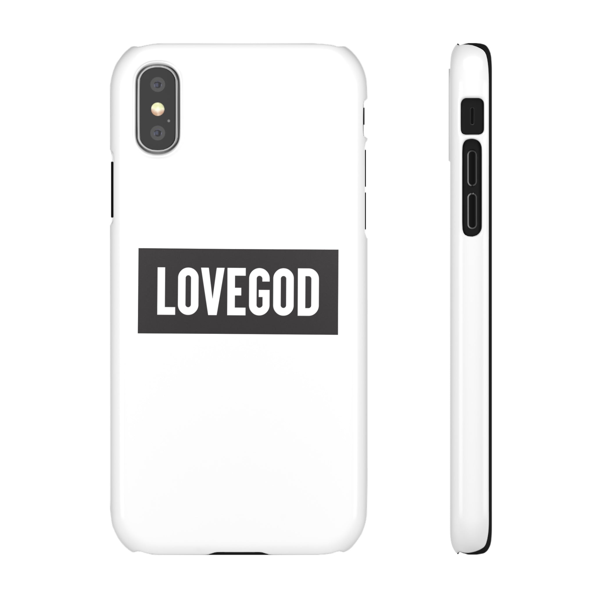 LOVEGOD Limited Edition Phone Snap Case - White (All phones)