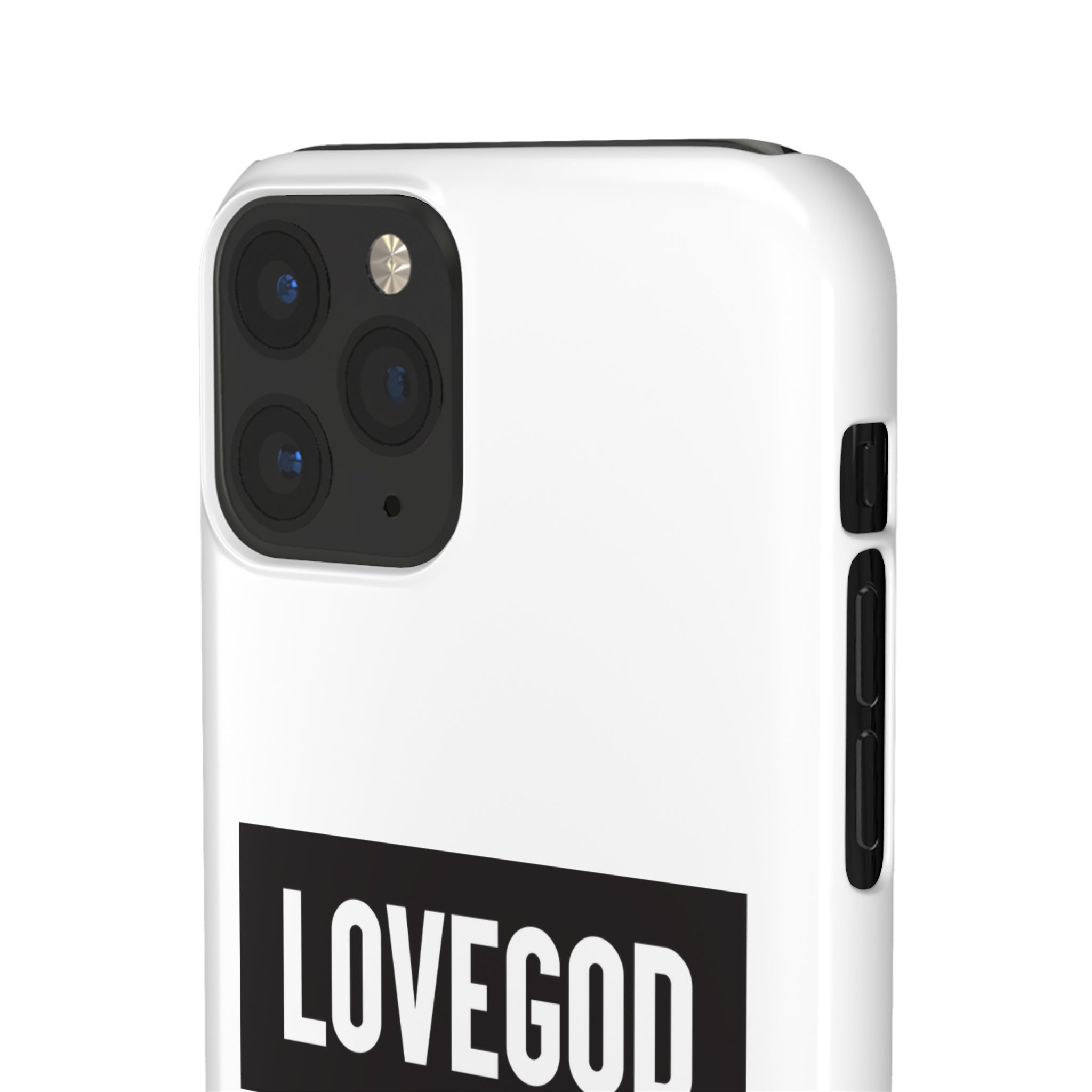 LOVEGOD Limited Edition Phone Snap Case - White (All phones)