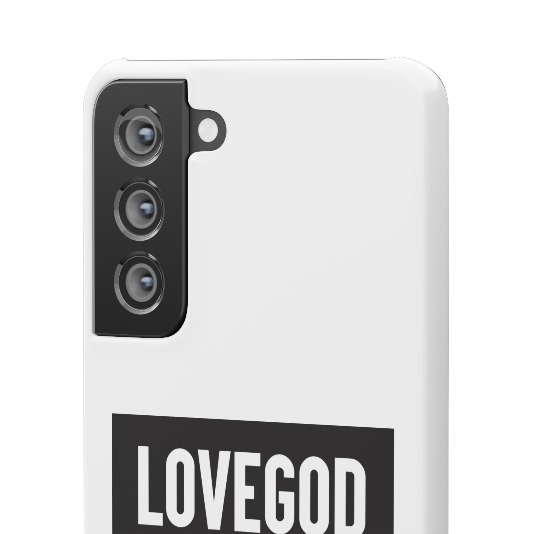 LOVEGOD Limited Edition Phone Snap Case - White (All phones)