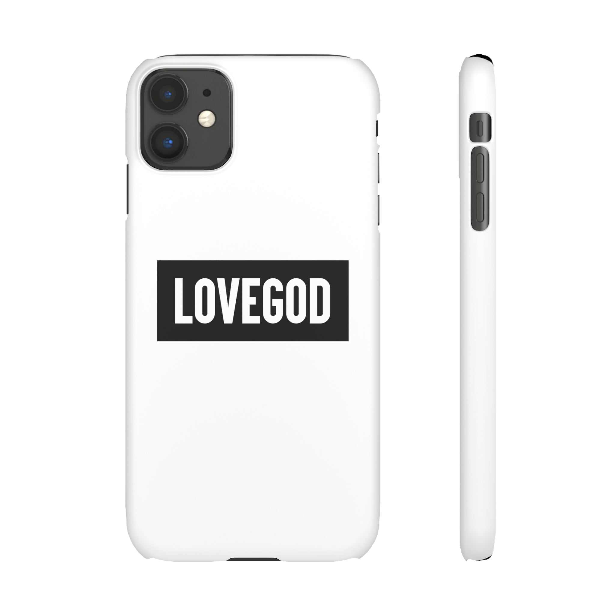 LOVEGOD Limited Edition Phone Snap Case - White (All phones)