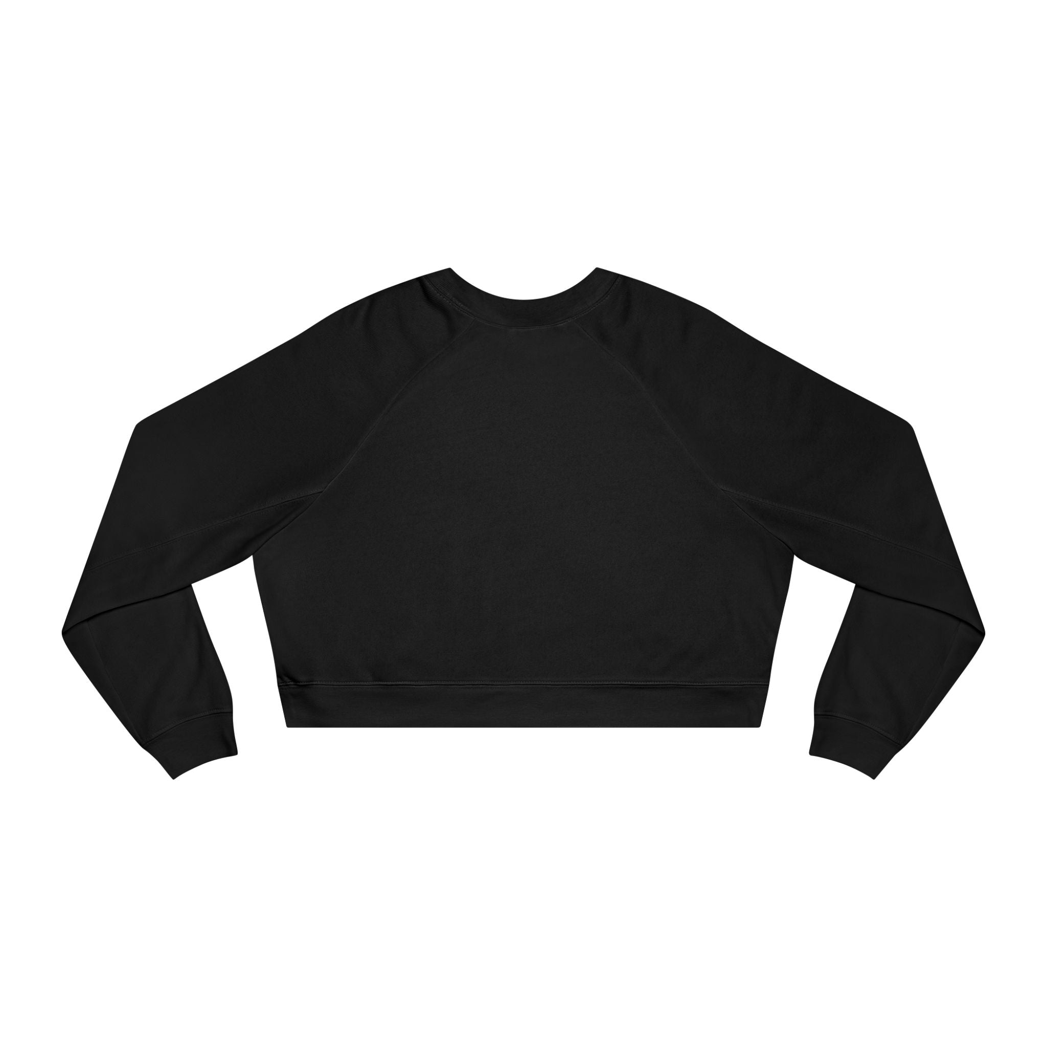 LOVEGOD Women's Black Cropped Fleece Pullover