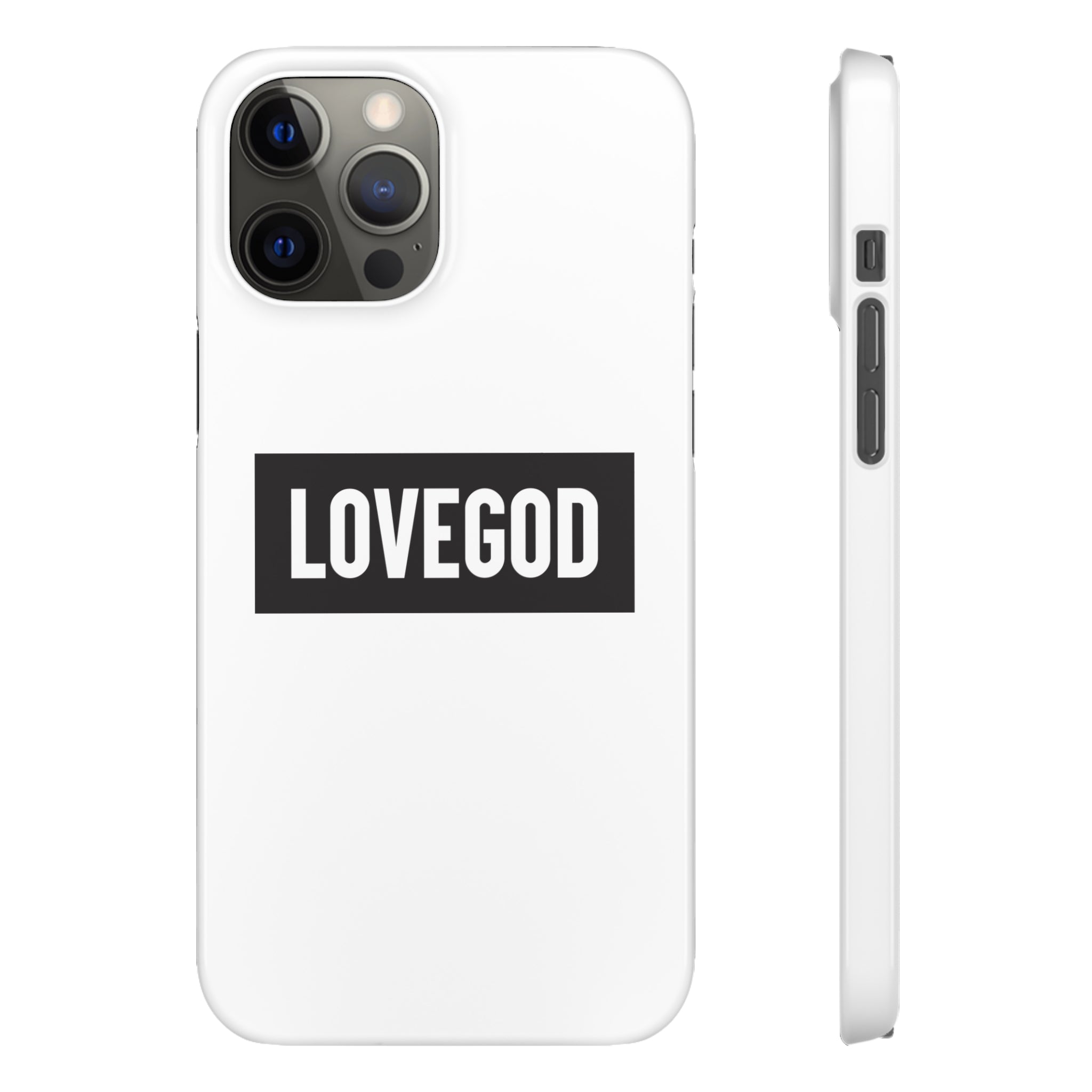 LOVEGOD Limited Edition Phone Snap Case - White (All phones)