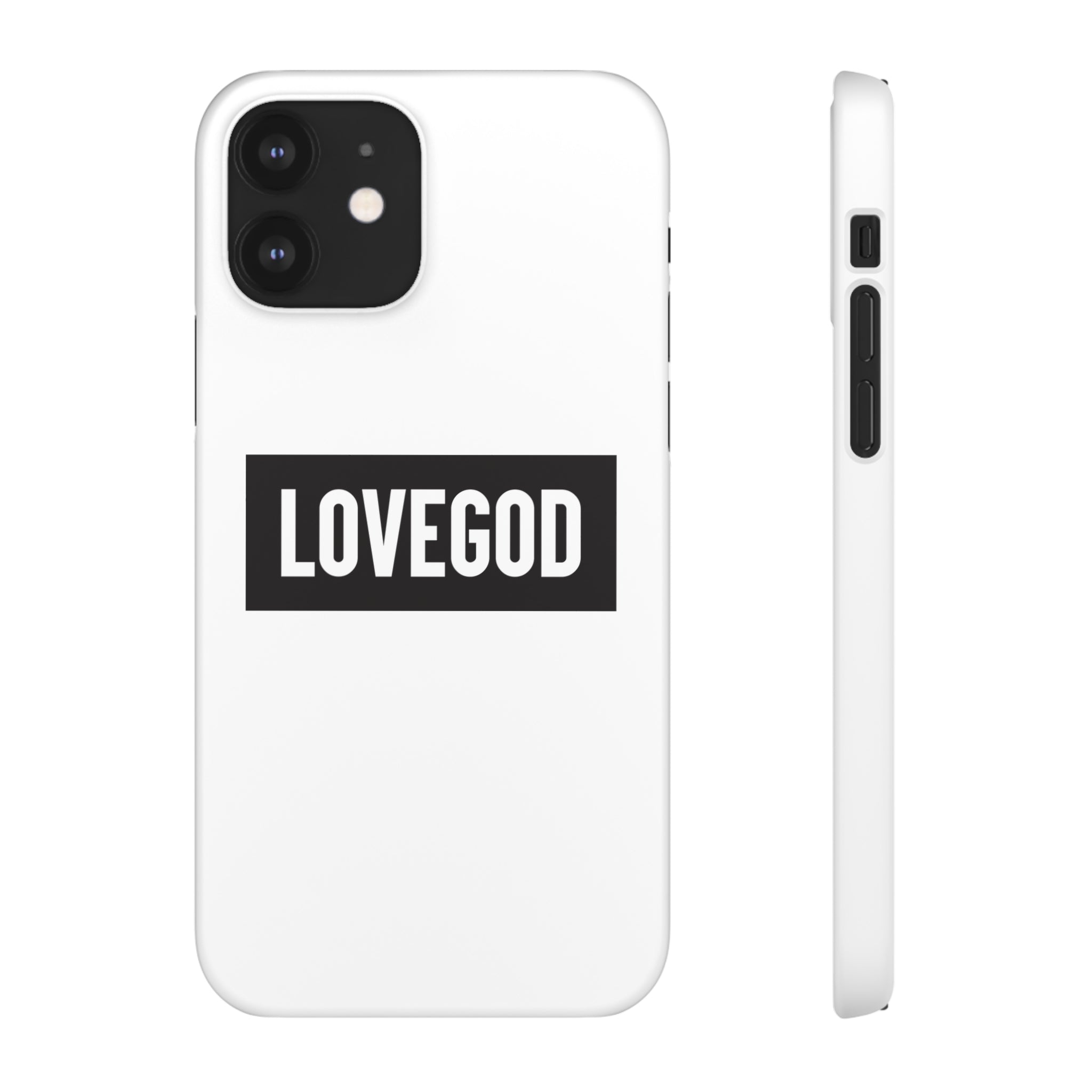 LOVEGOD Limited Edition Phone Snap Case - White (All phones)