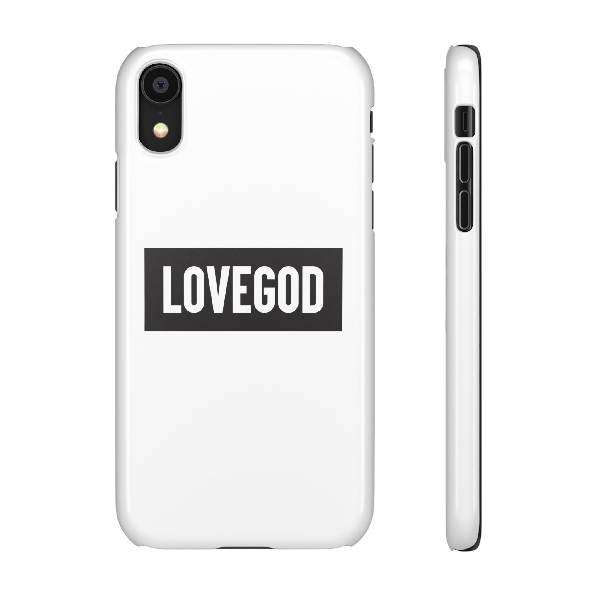 LOVEGOD Limited Edition Phone Snap Case - White (All phones)