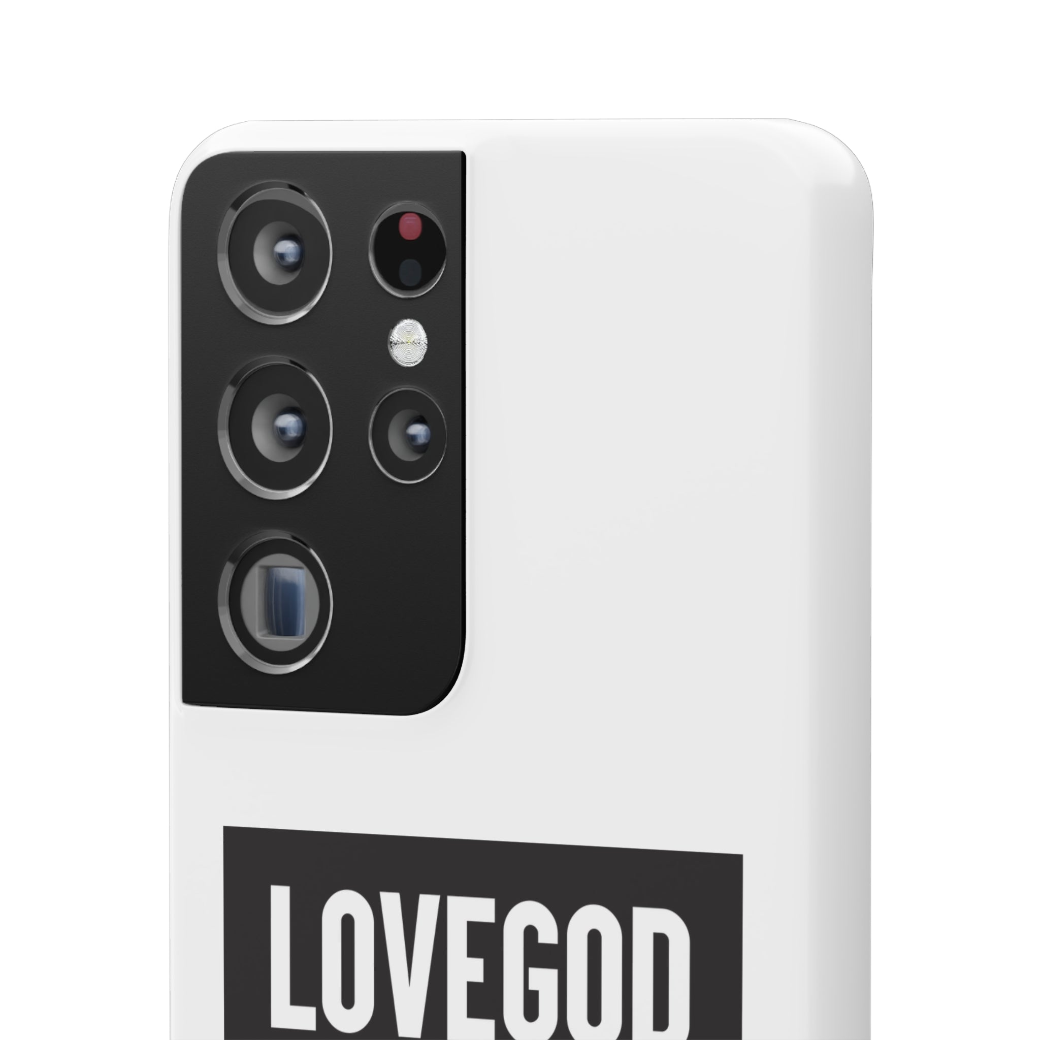 LOVEGOD Limited Edition Phone Snap Case - White (All phones)