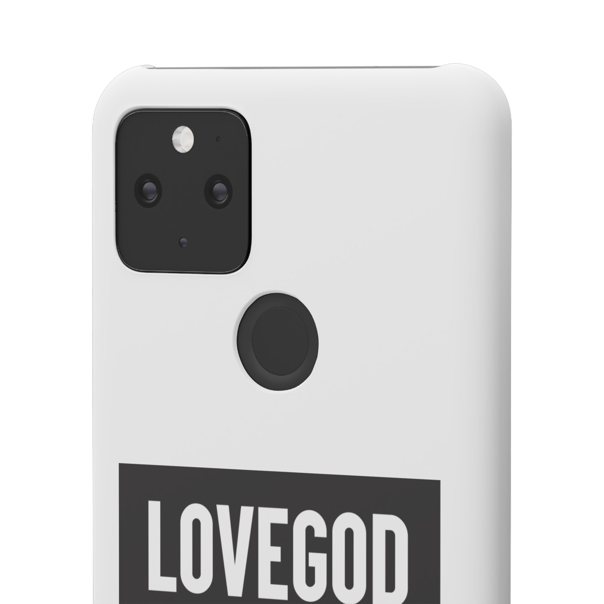 LOVEGOD Limited Edition Phone Snap Case - White (All phones)