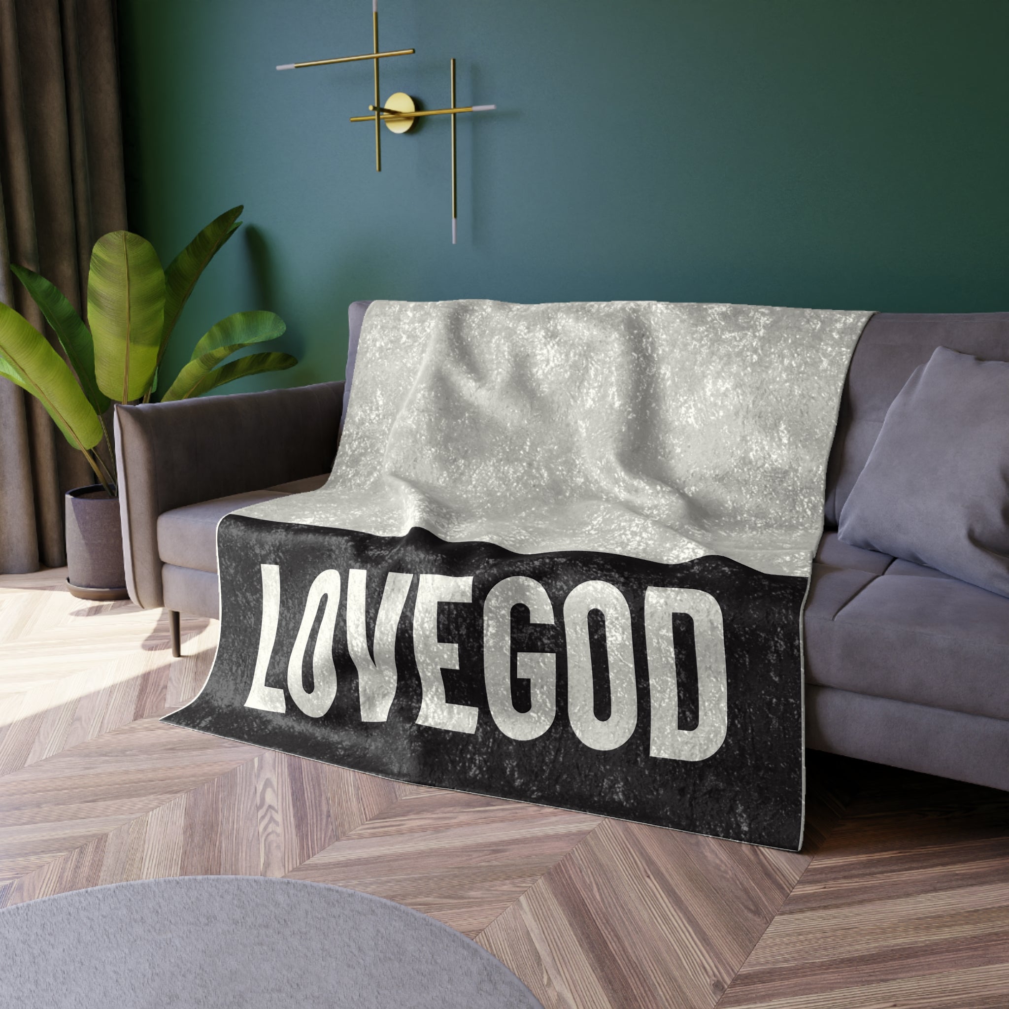 LOVEGOD Crushed Velvet Blanket