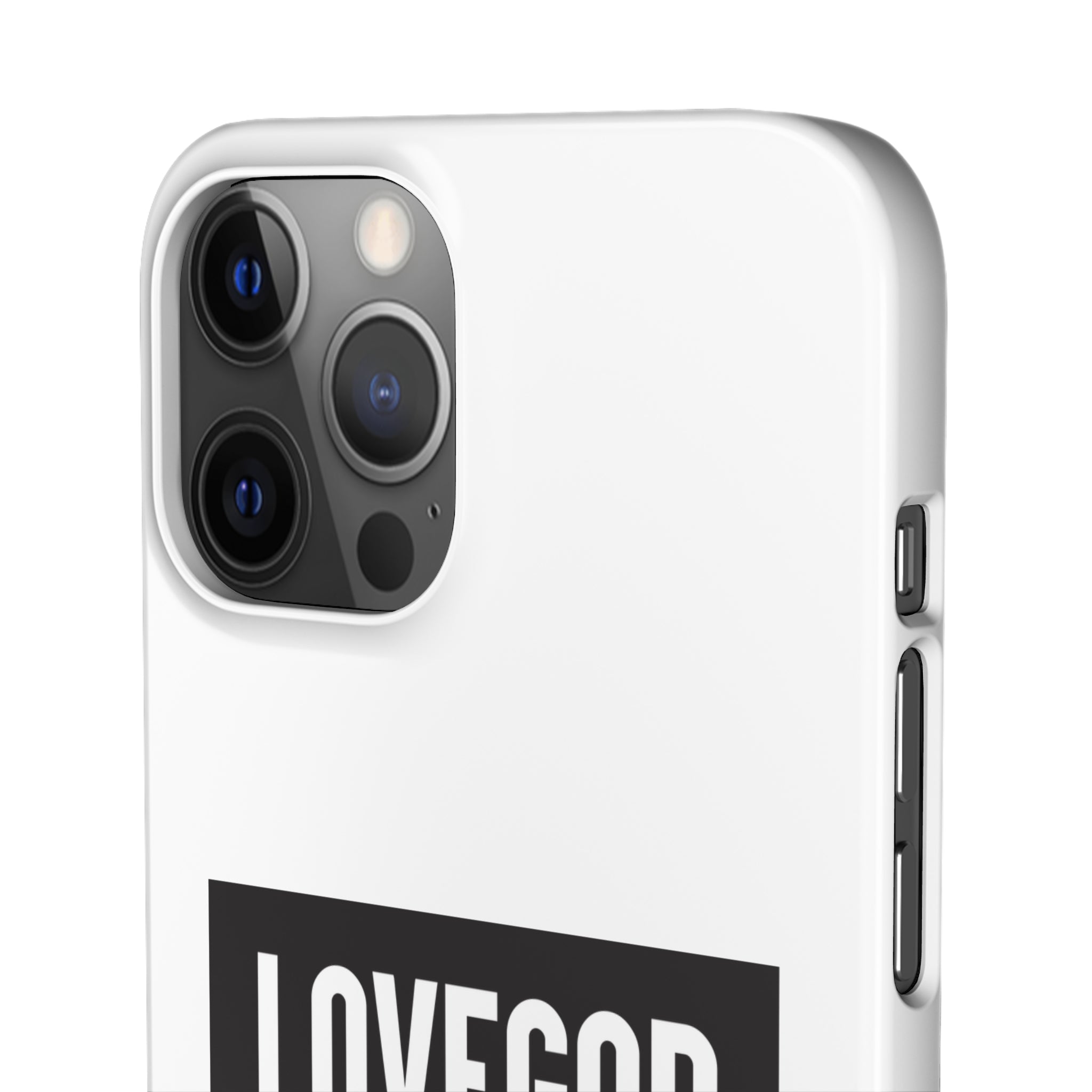 LOVEGOD Limited Edition Phone Snap Case - White (All phones)