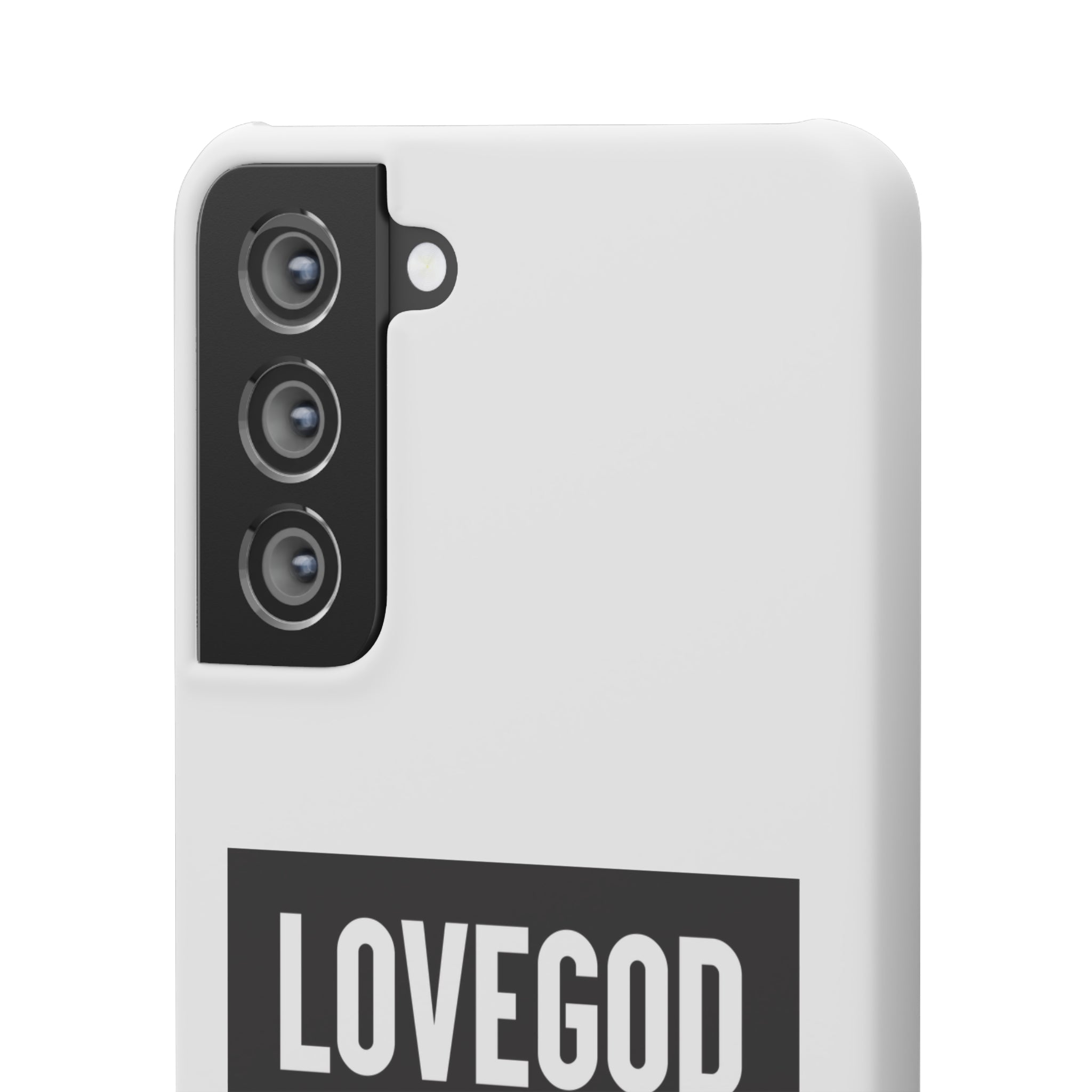 LOVEGOD Limited Edition Phone Snap Case - White (All phones)