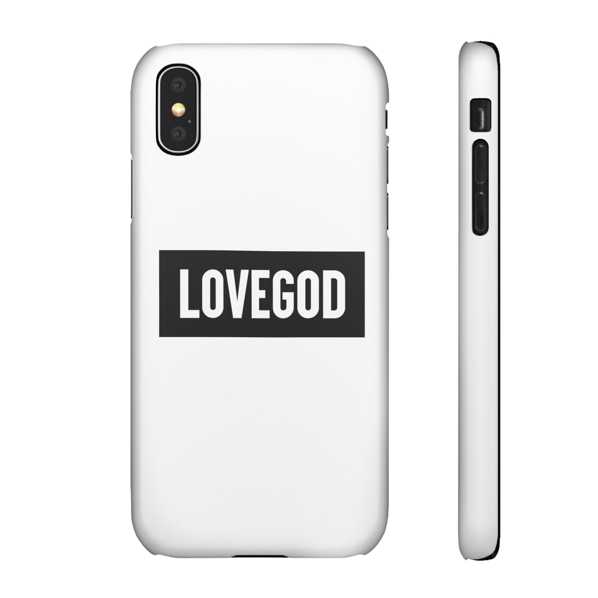 LOVEGOD Limited Edition Phone Snap Case - White (All phones)