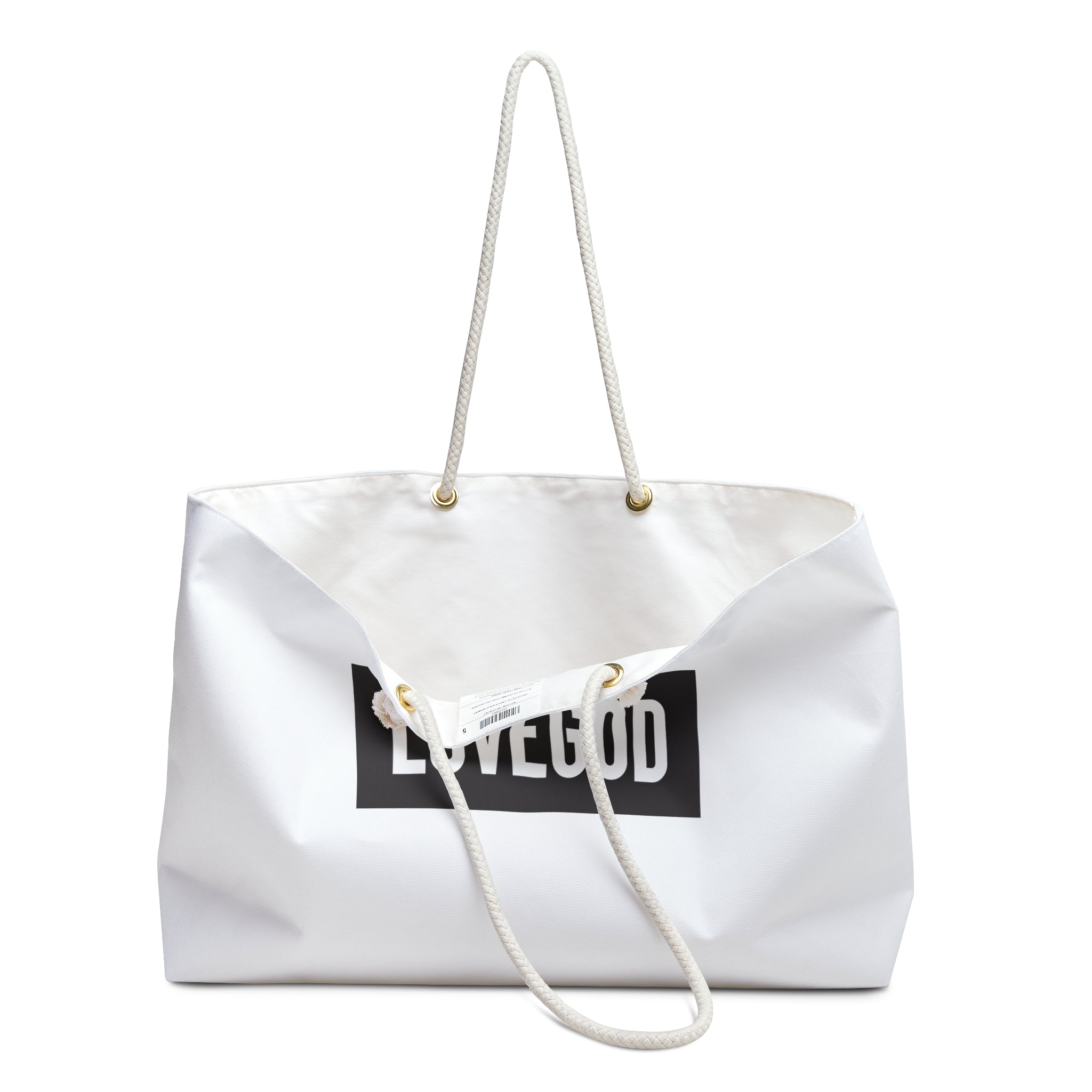 LOVEGOD Unisex Weekender Bag - White