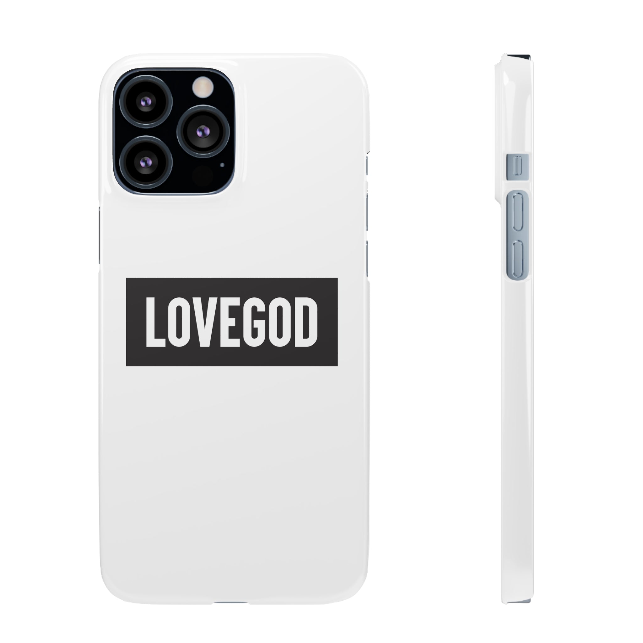 LOVEGOD Limited Edition Phone Snap Case - White (All phones)