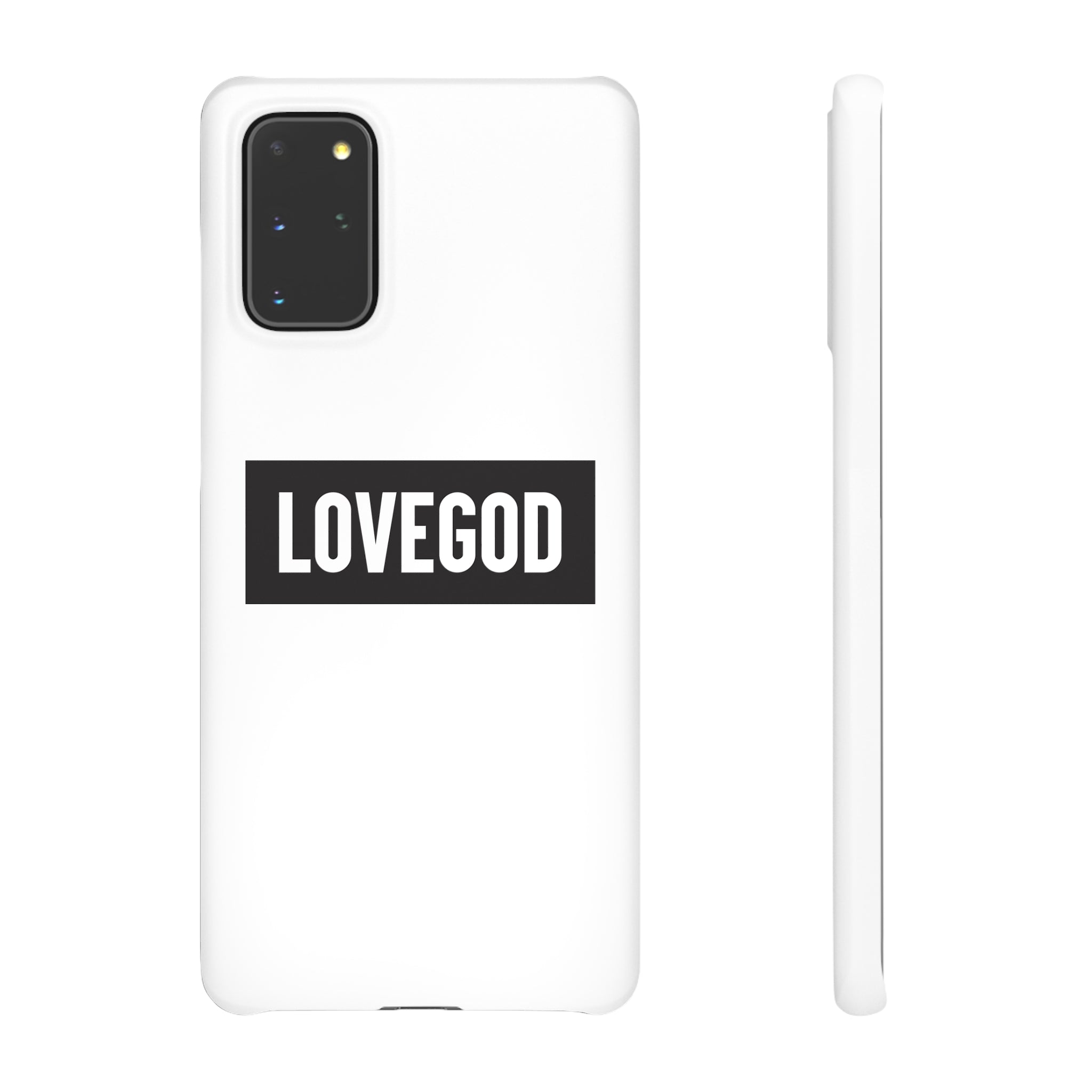 LOVEGOD Limited Edition Phone Snap Case - White (All phones)