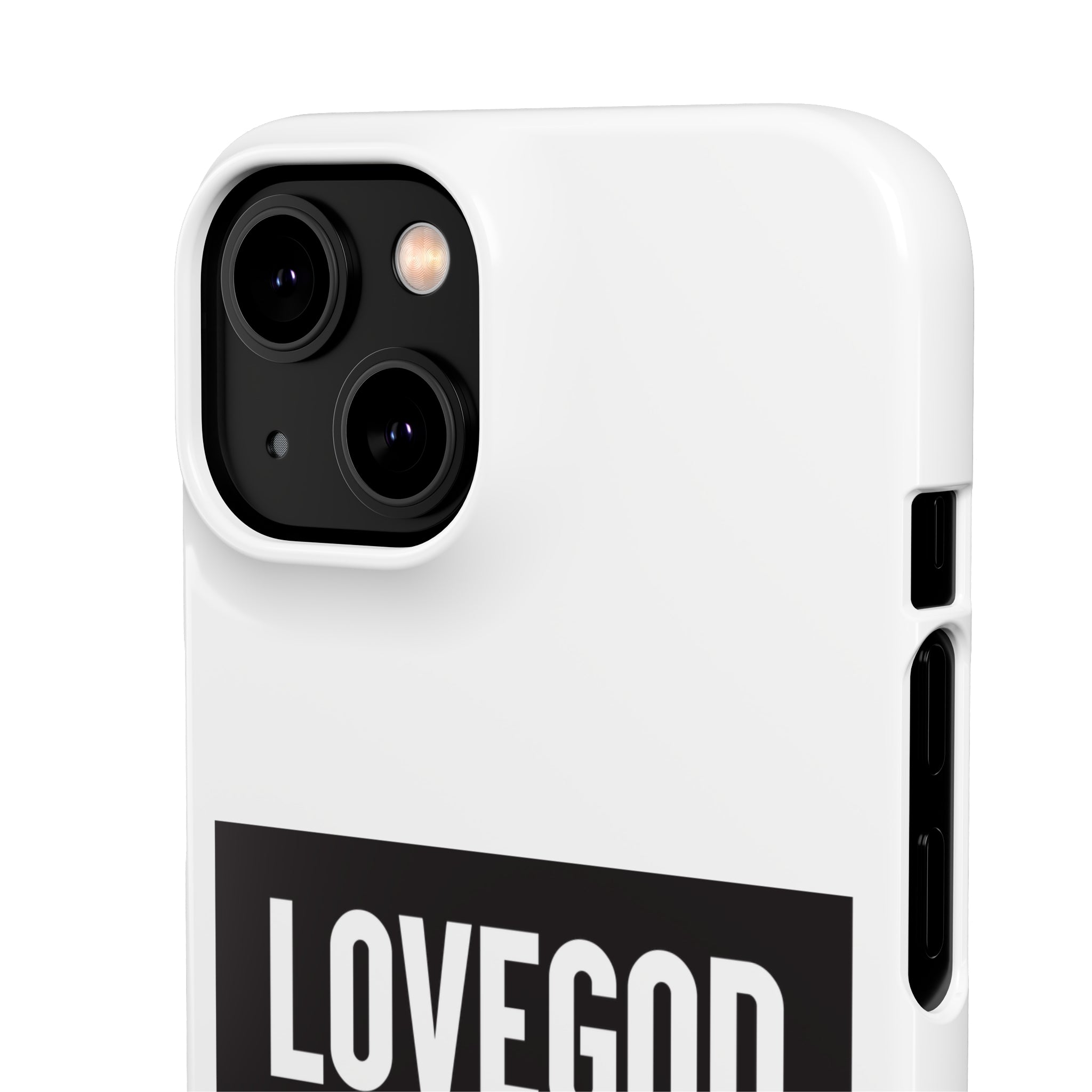 LOVEGOD Limited Edition Phone Snap Case - White (All phones)