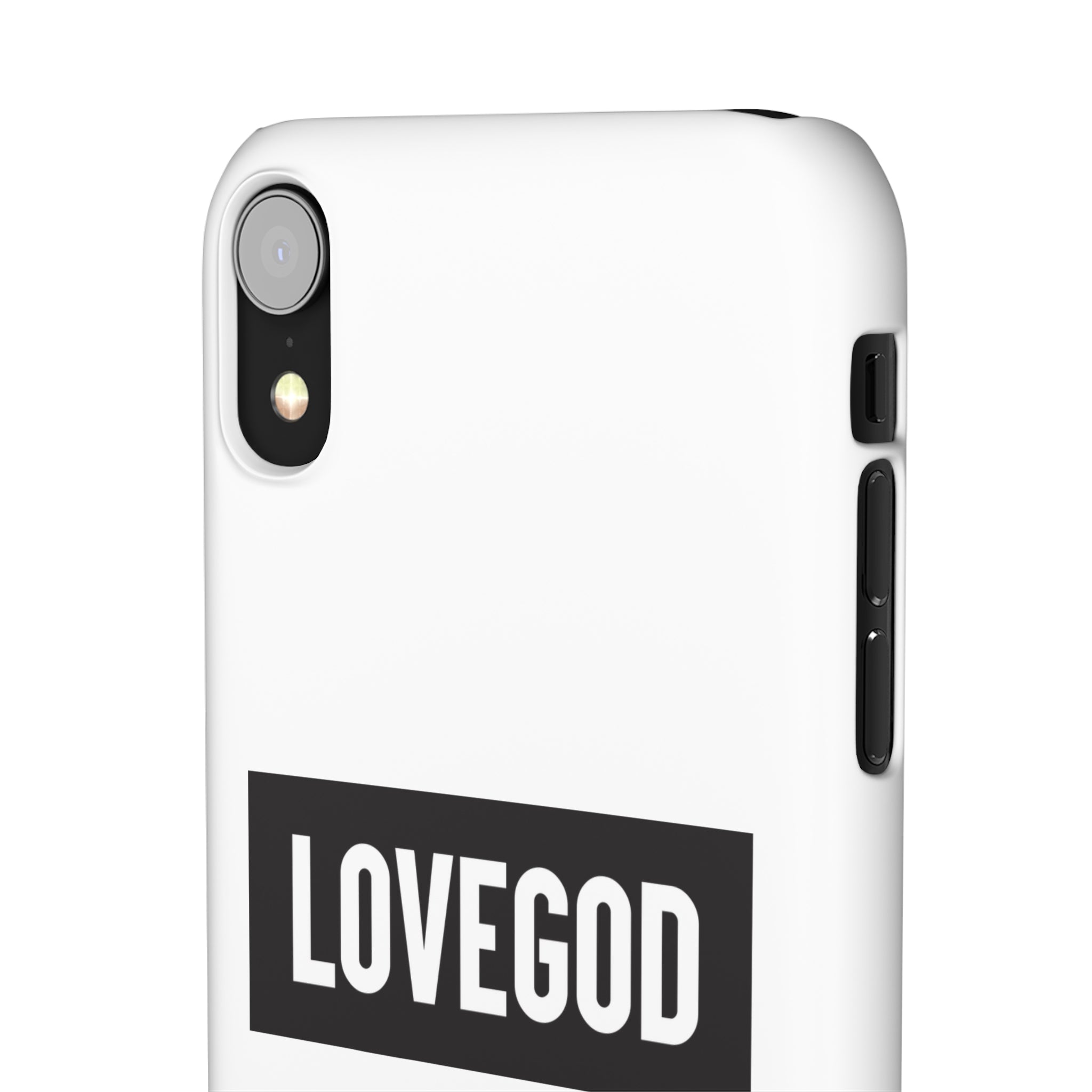 LOVEGOD Limited Edition Phone Snap Case - White (All phones)