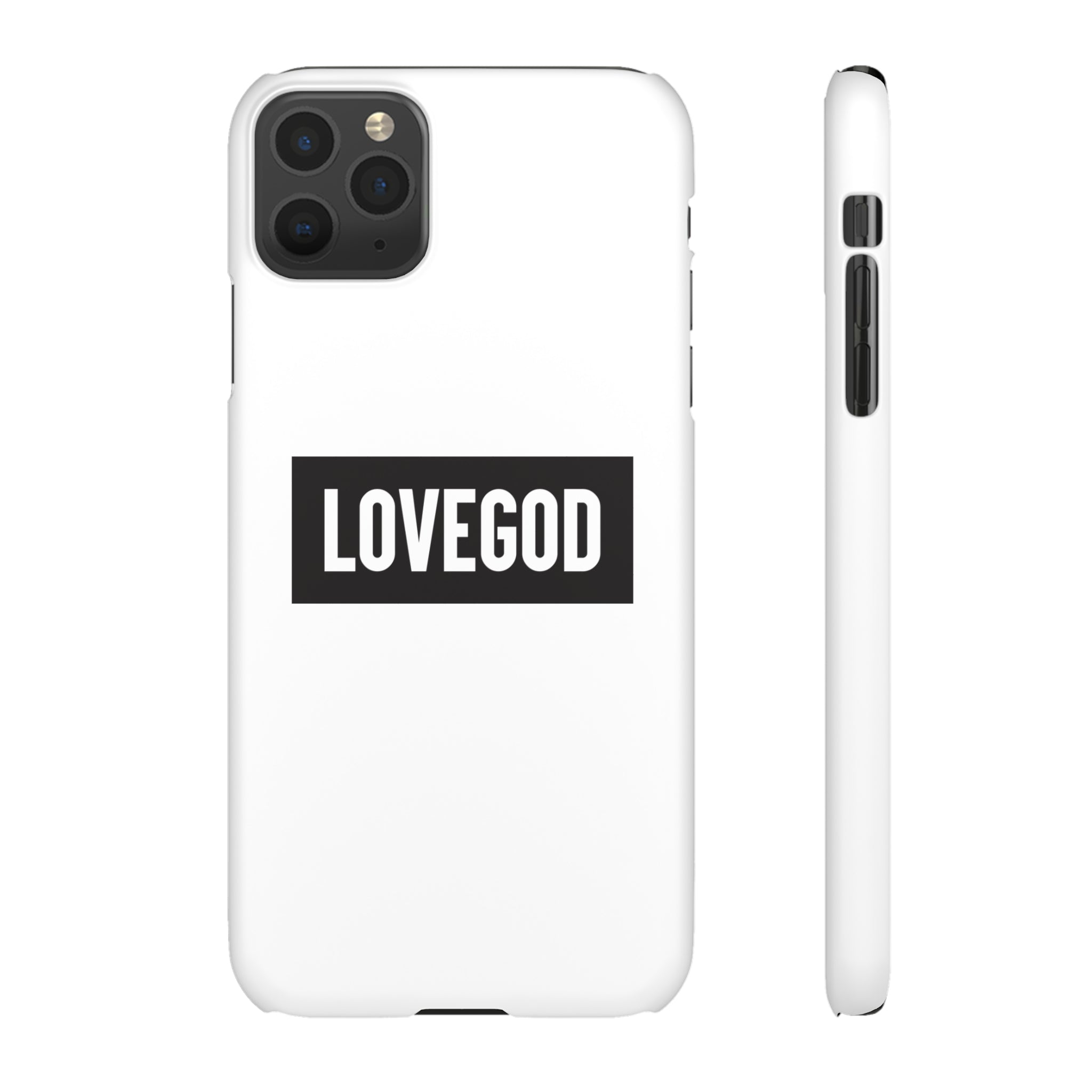 LOVEGOD Limited Edition Phone Snap Case - White (All phones)