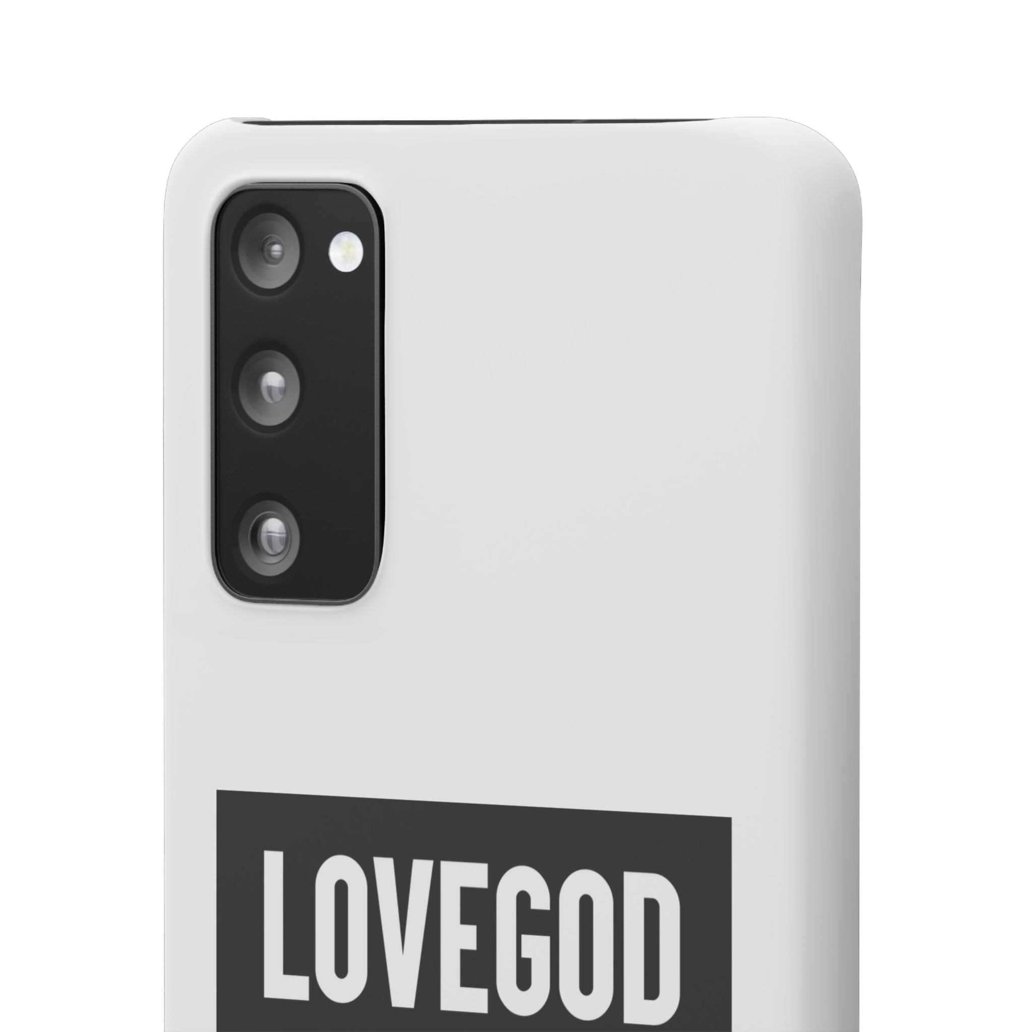 LOVEGOD Limited Edition Phone Snap Case - White (All phones)