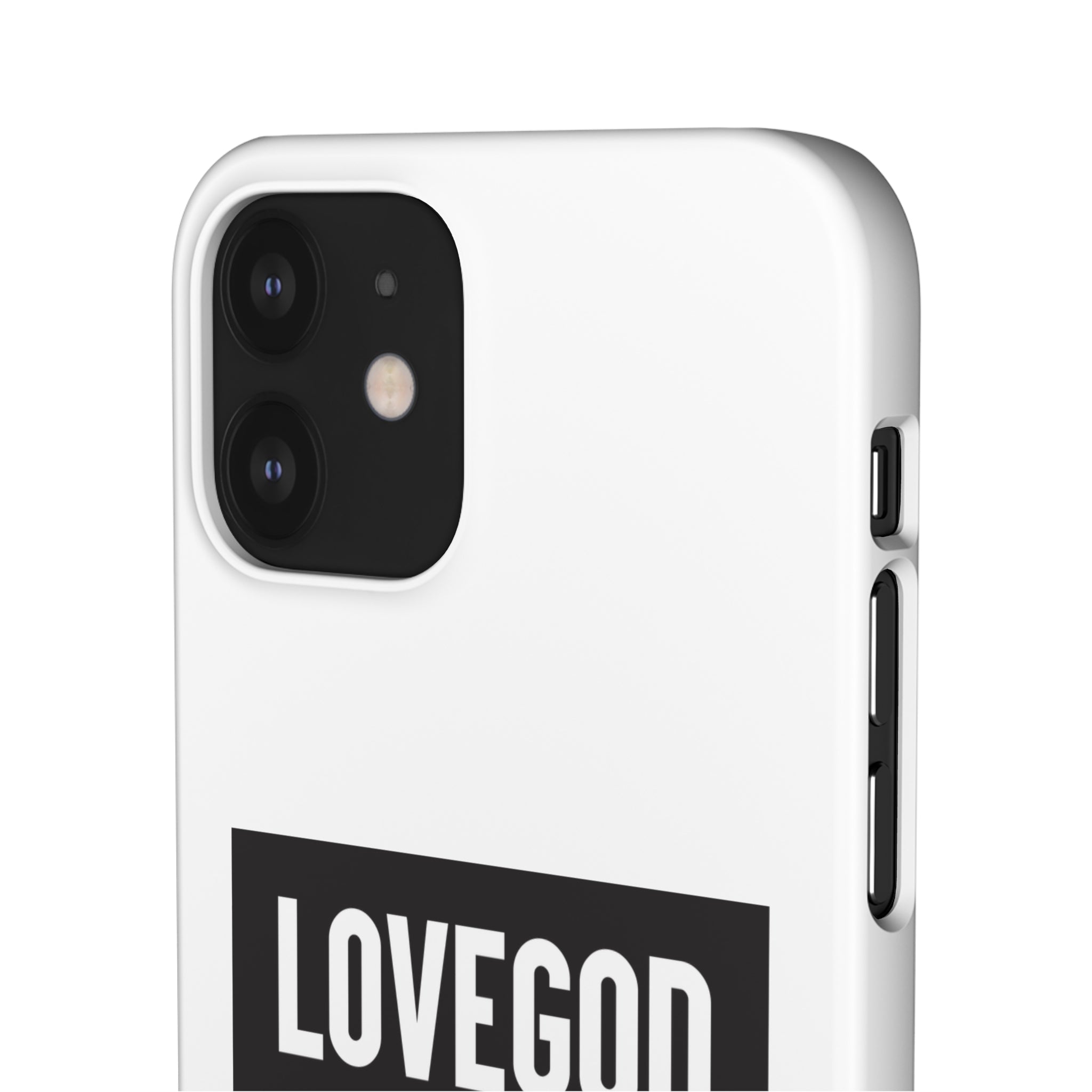 LOVEGOD Limited Edition Phone Snap Case - White (All phones)