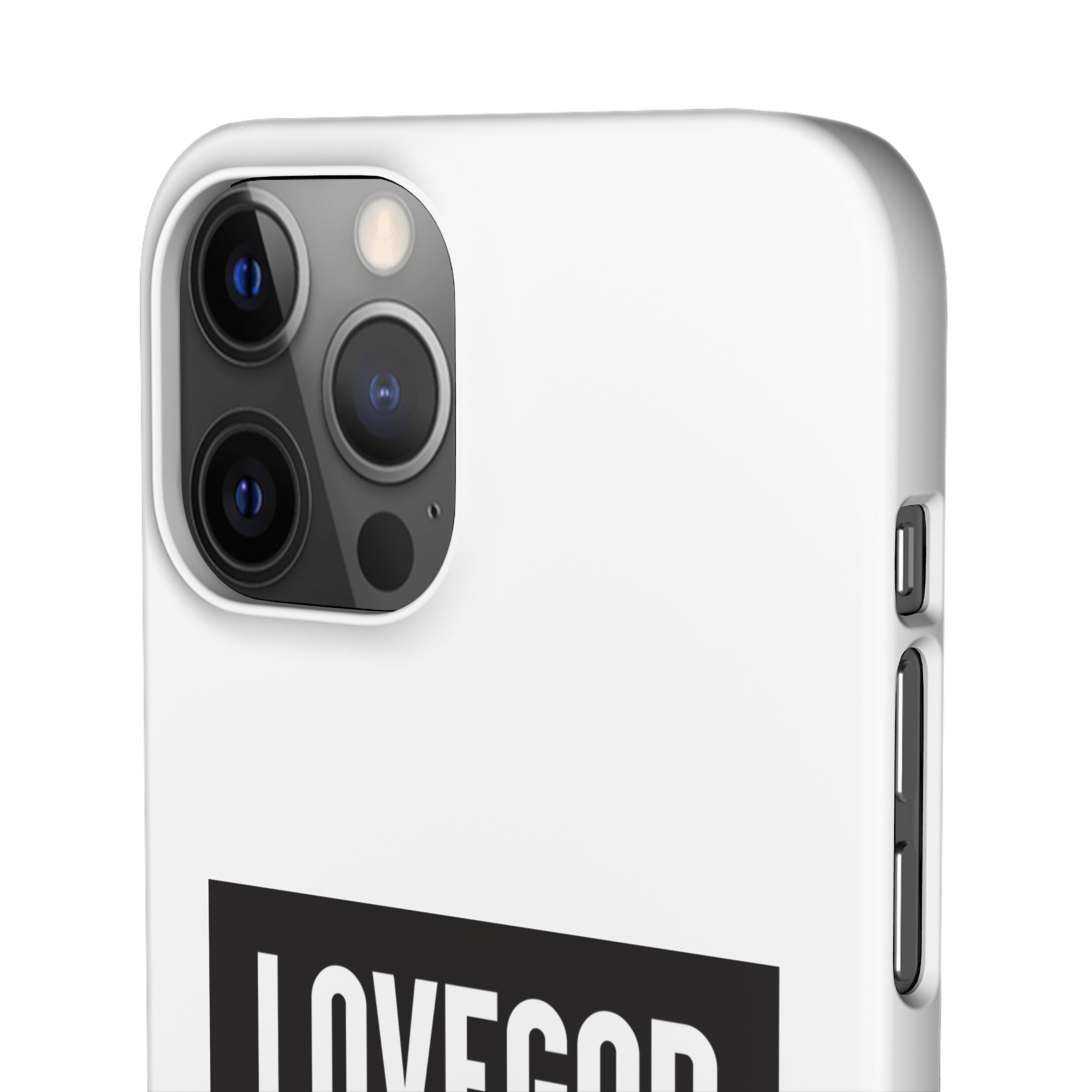 LOVEGOD Limited Edition Phone Snap Case - White (All phones)