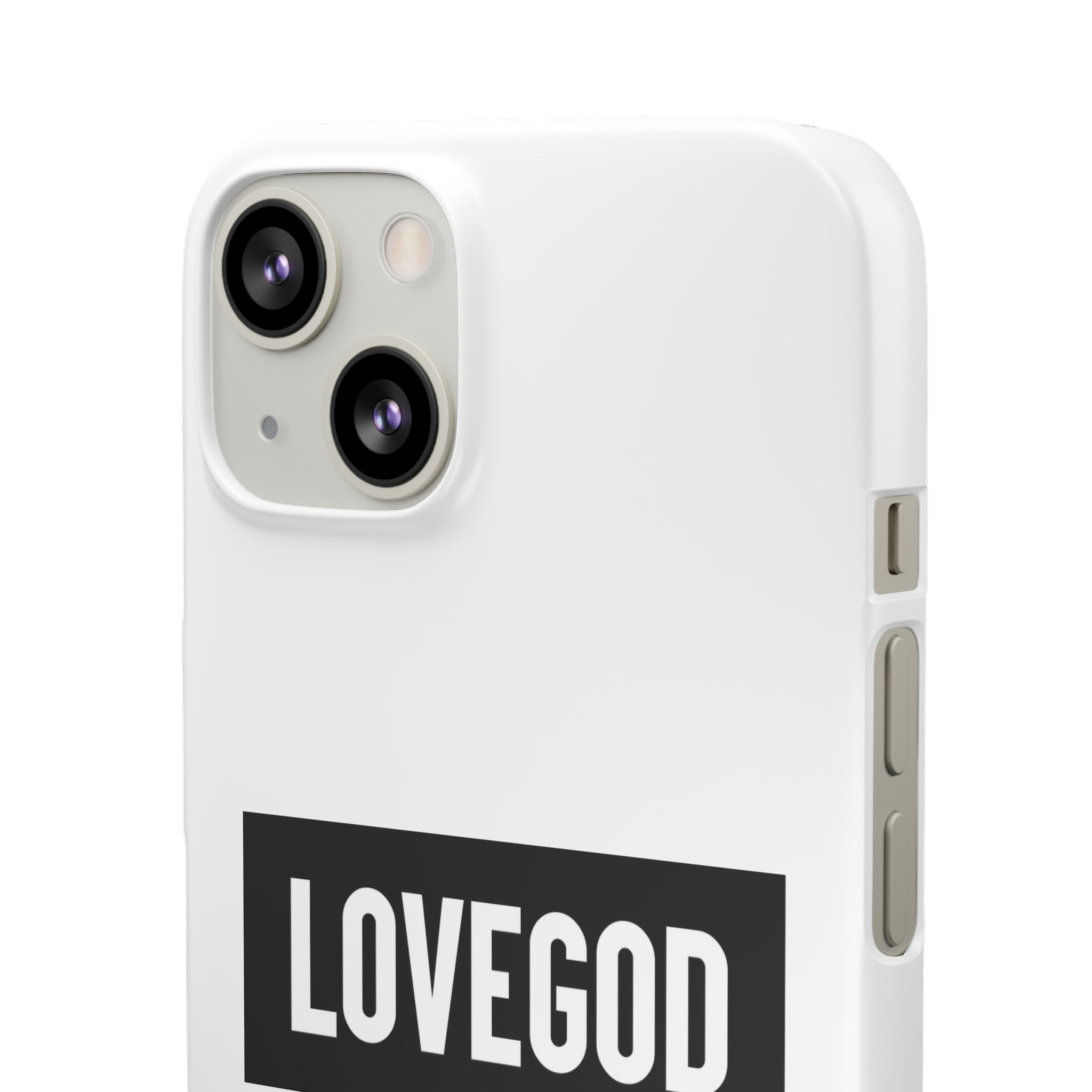 LOVEGOD Limited Edition Phone Snap Case - White (All phones)