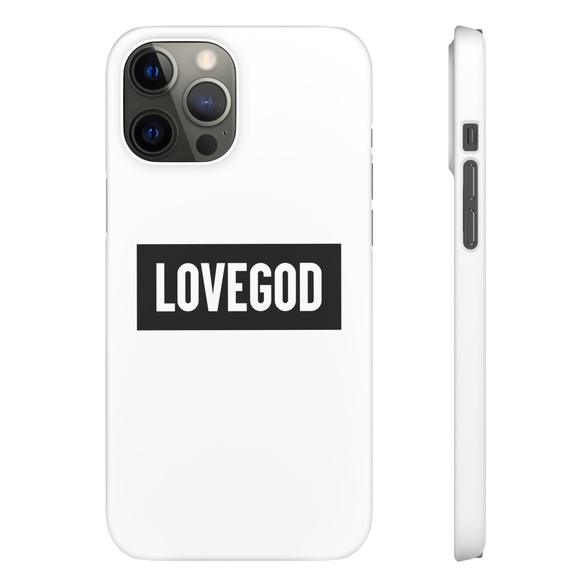 LOVEGOD Limited Edition Phone Snap Case - White (All phones)