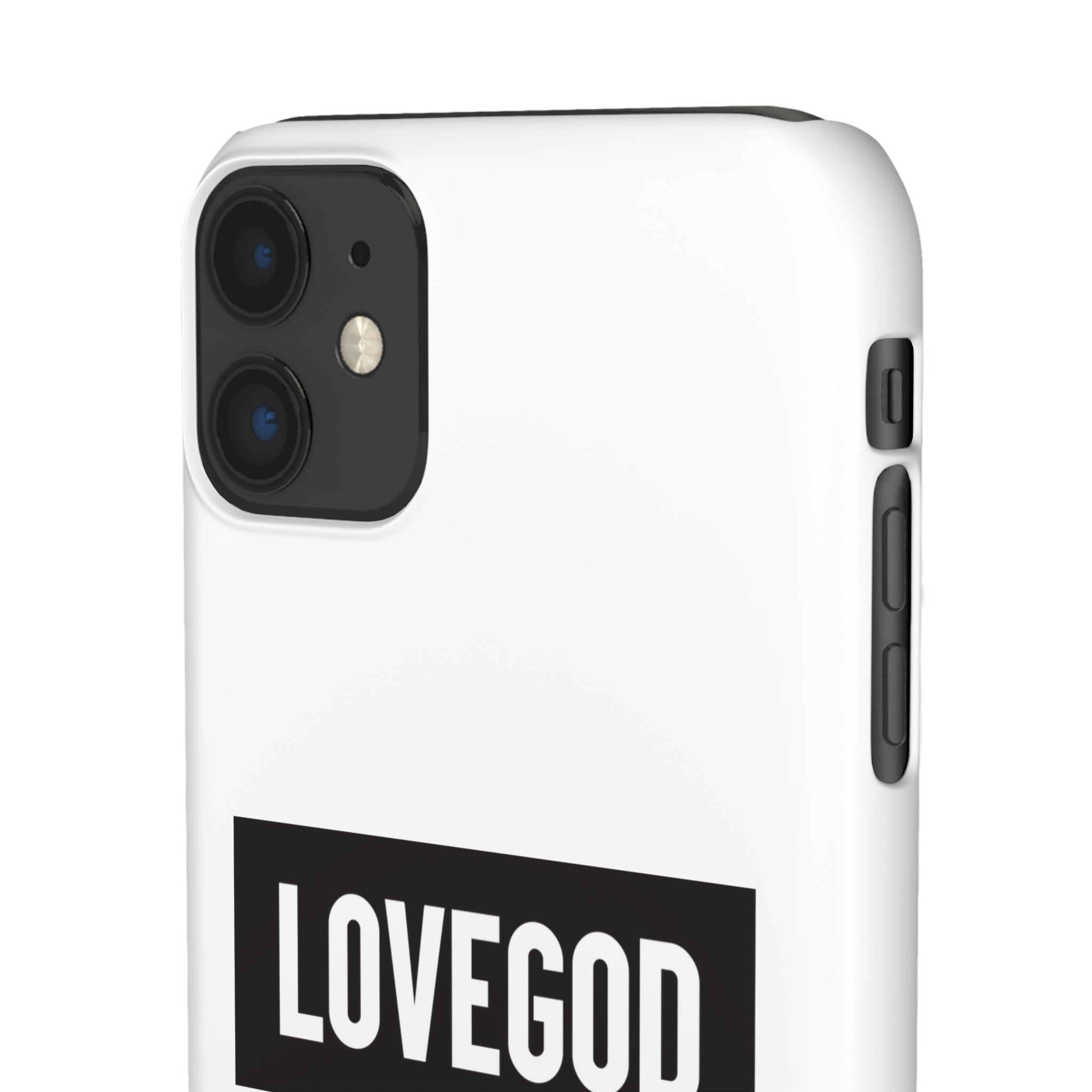 LOVEGOD Limited Edition Phone Snap Case - White (All phones)