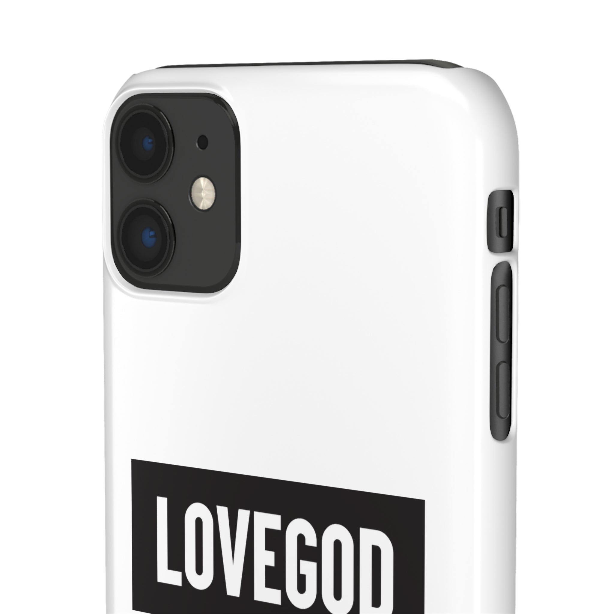 LOVEGOD Limited Edition Phone Snap Case - White (All phones)