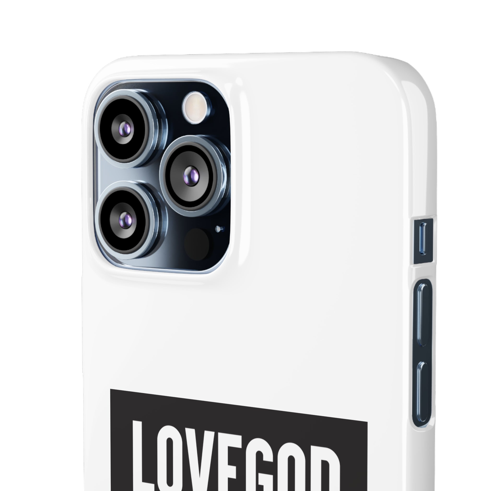 LOVEGOD Limited Edition Phone Snap Case - White (All phones)