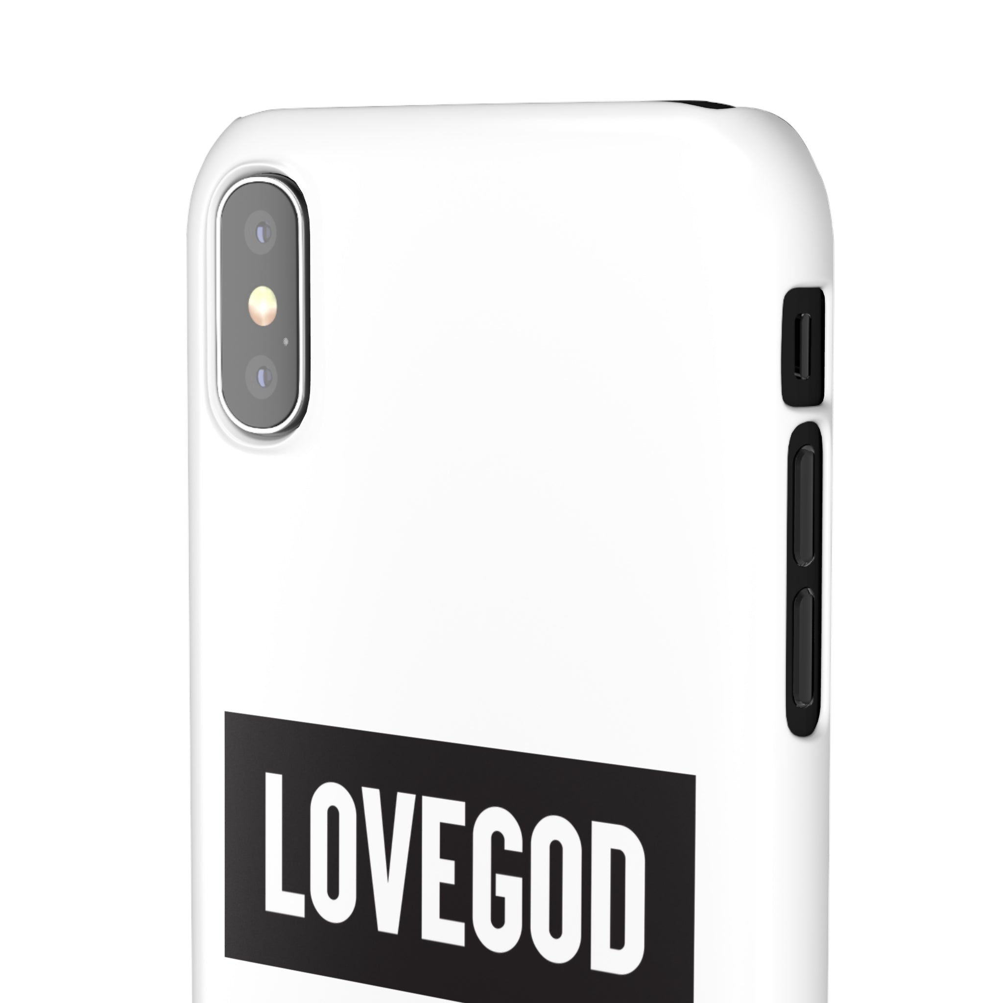 LOVEGOD Limited Edition Phone Snap Case - White (All phones)