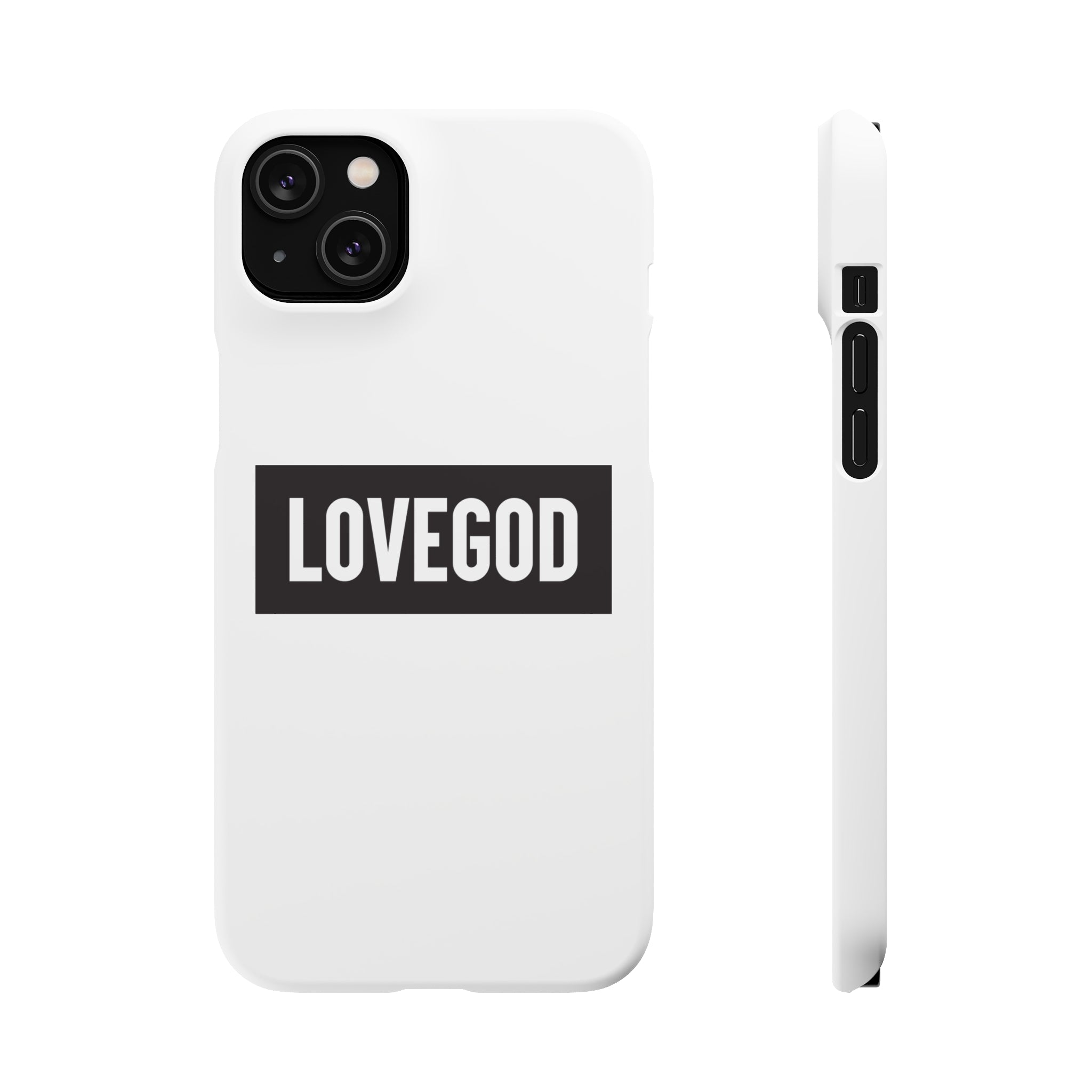 LOVEGOD Limited Edition Phone Snap Case - White (All phones)