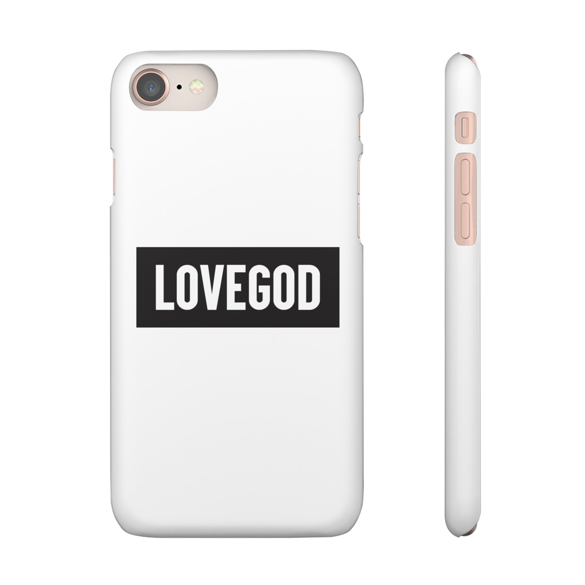 LOVEGOD Limited Edition Phone Snap Case - White (All phones)